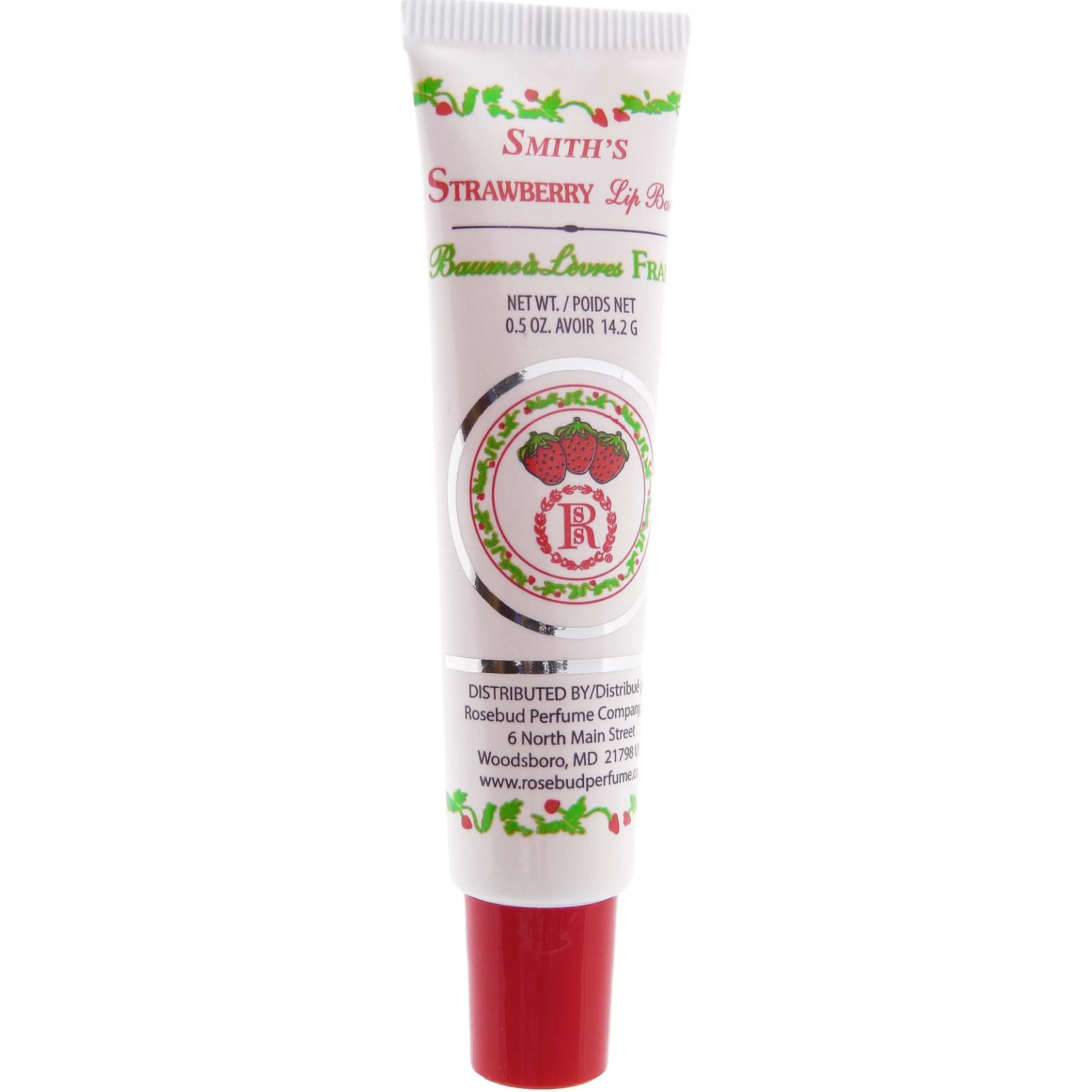 New Rosebud Perfume Co. Strawberry Lip Balm Tube