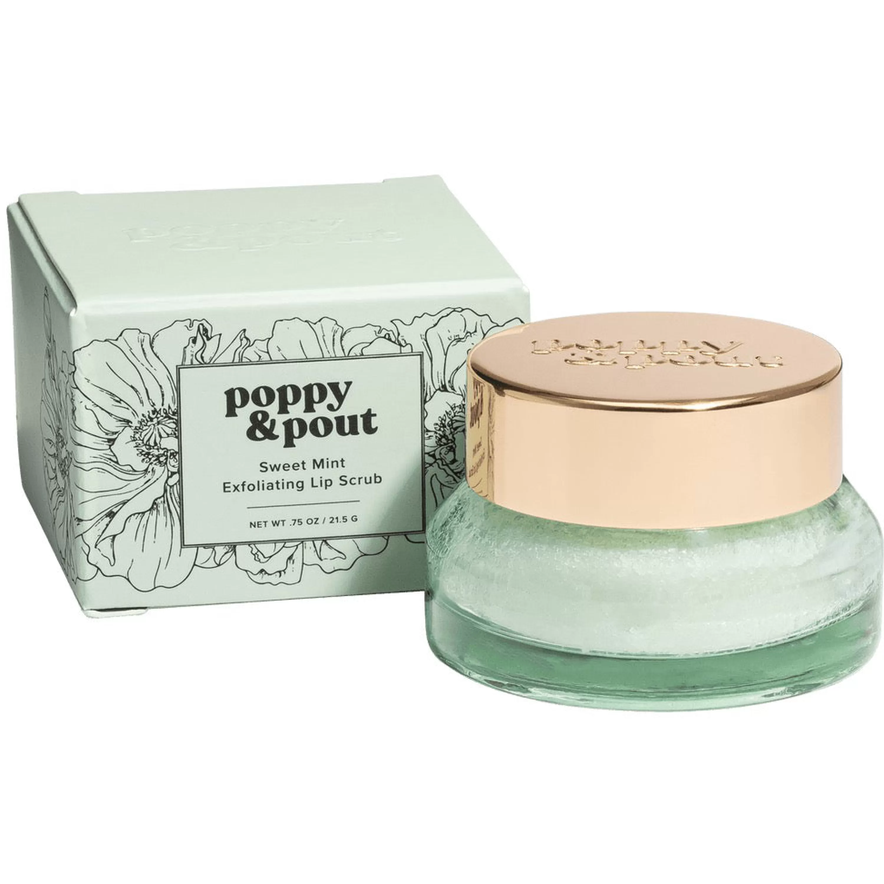 Discount Poppy & Pout Sweet Mint Lip Scrub