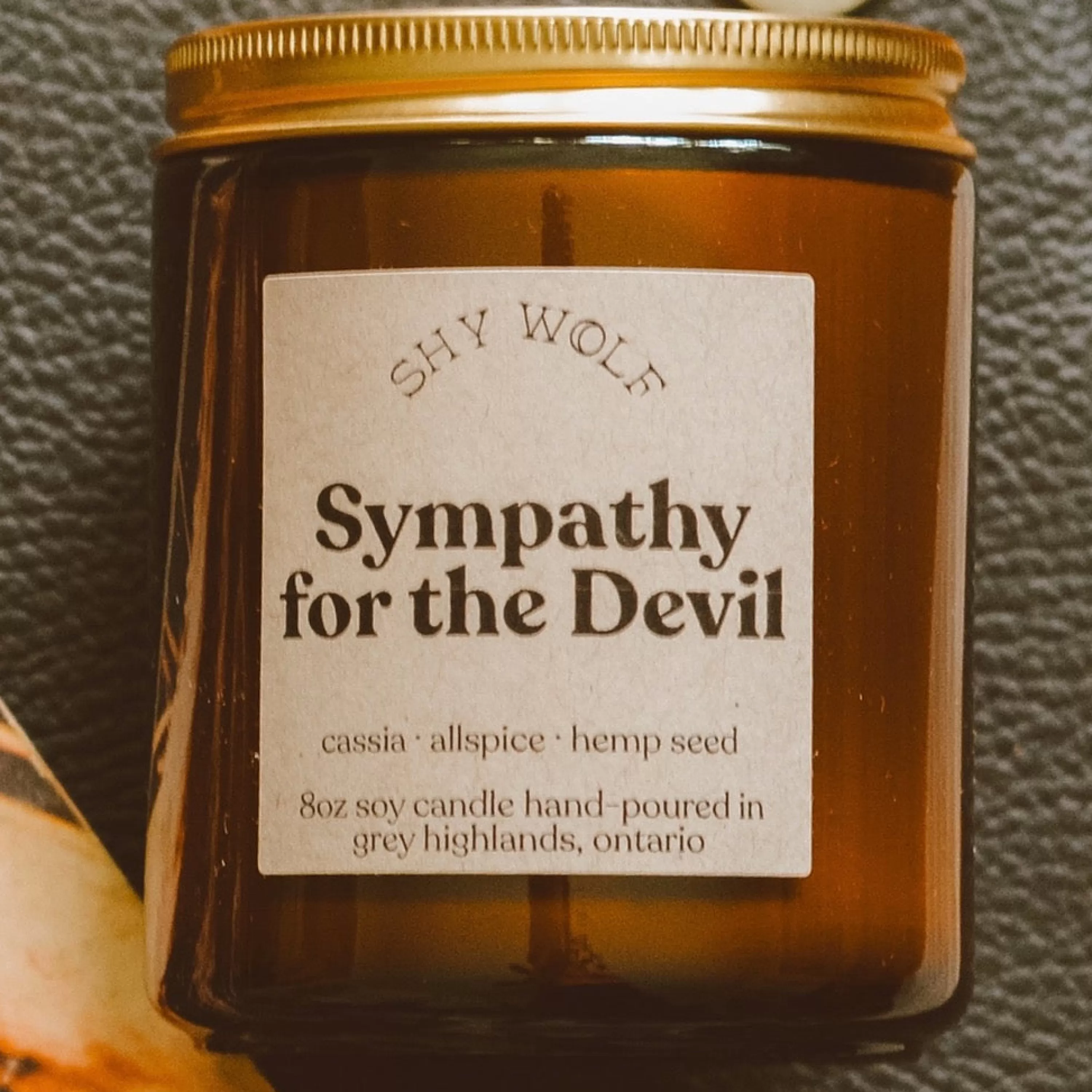 Hot Shy Wolf Candles Sympathy For The Devil Soy Wax Candle