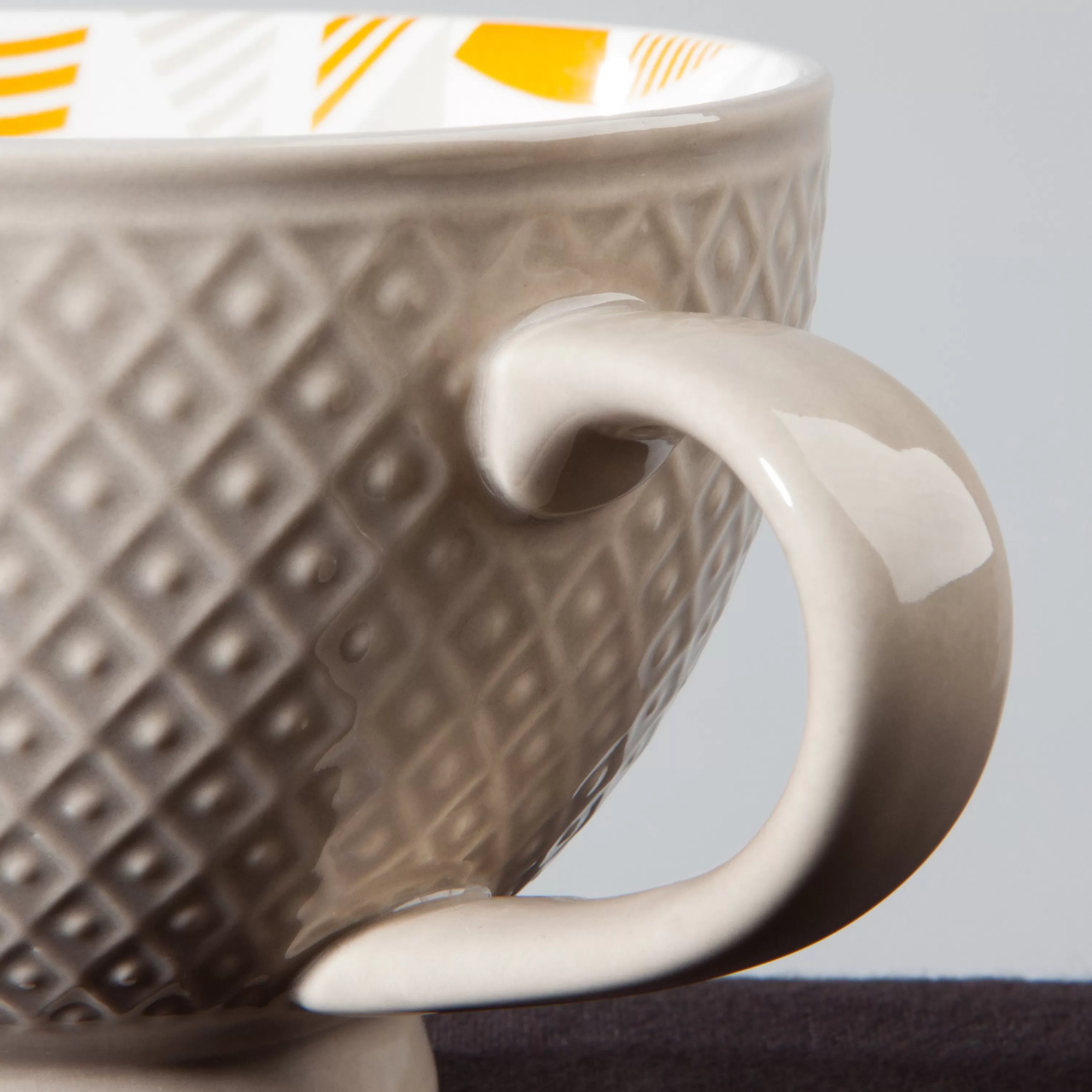 Cheap Danica Taupe Latte Mug