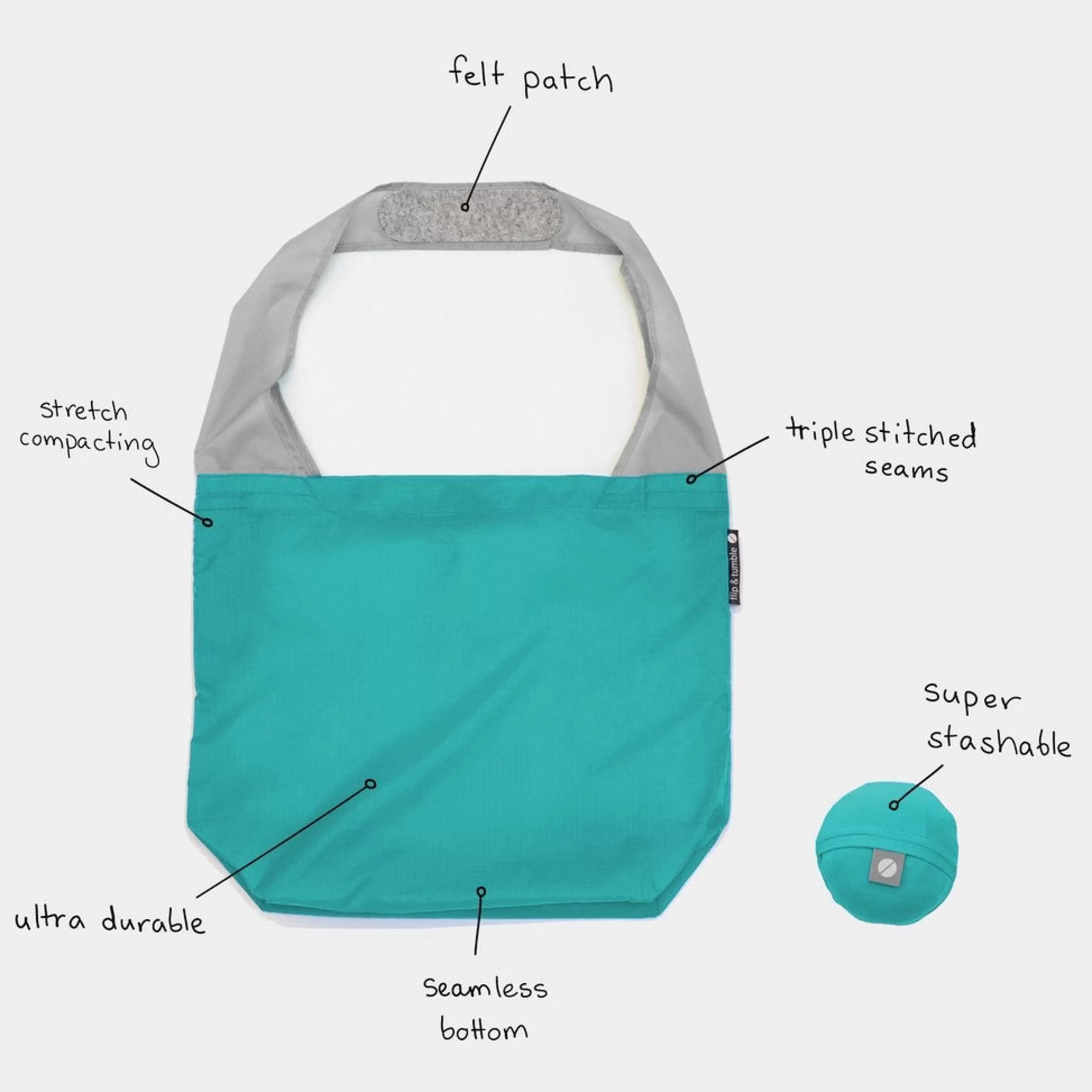 Best Sale flip & tumble Teal 24-7 Bag