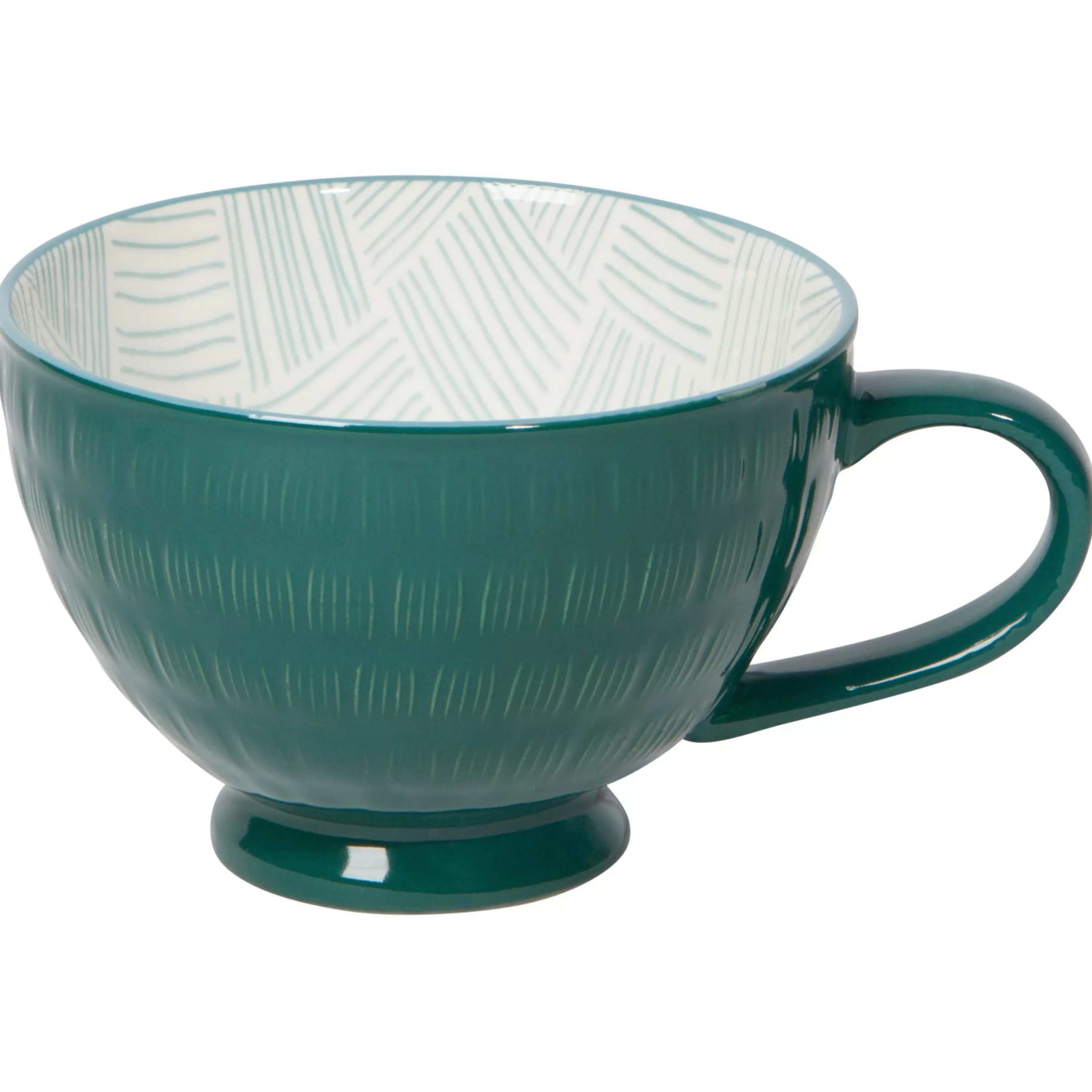 Cheap Danica Teal Latte Mug