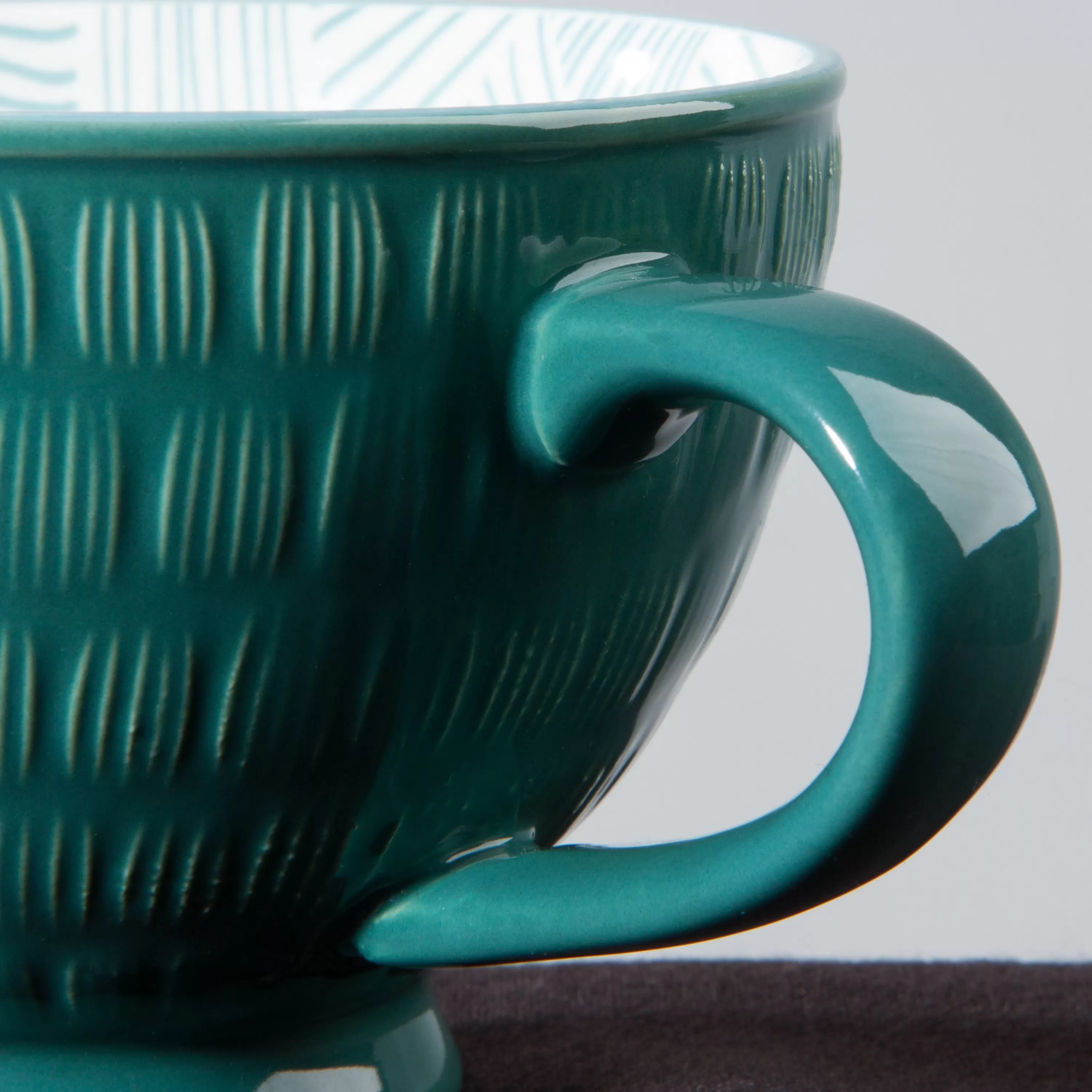 Cheap Danica Teal Latte Mug