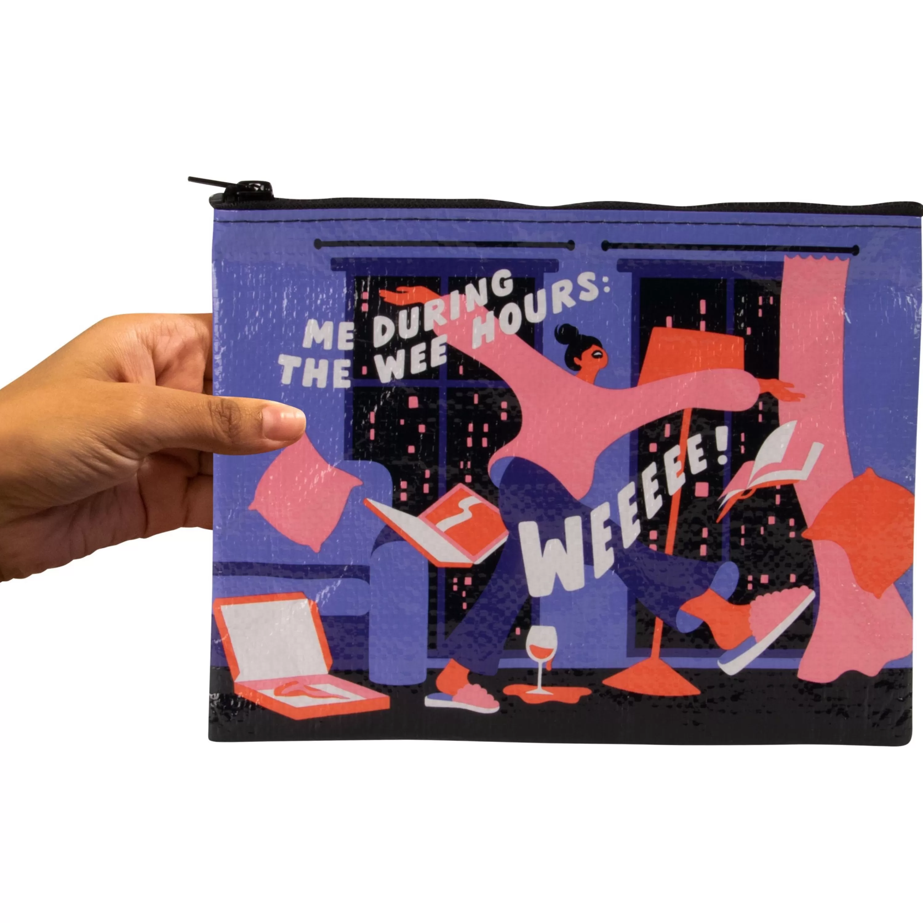 Shop Blue Q The Wee Hours Zipper Pouch