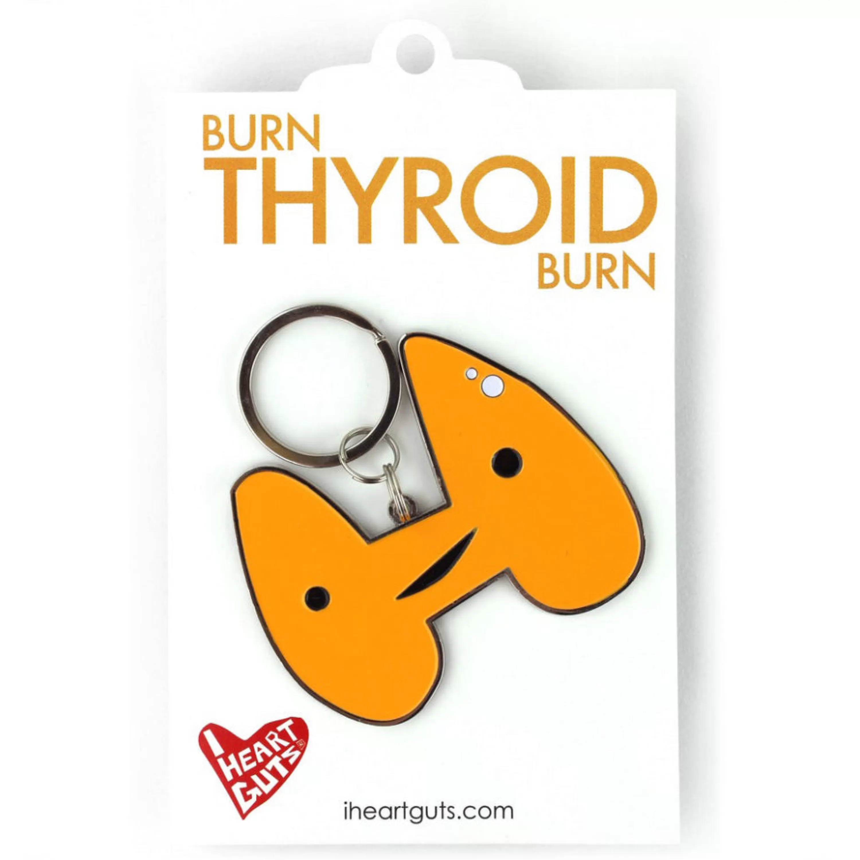 Hot I Heart Guts Thyroid Keychain