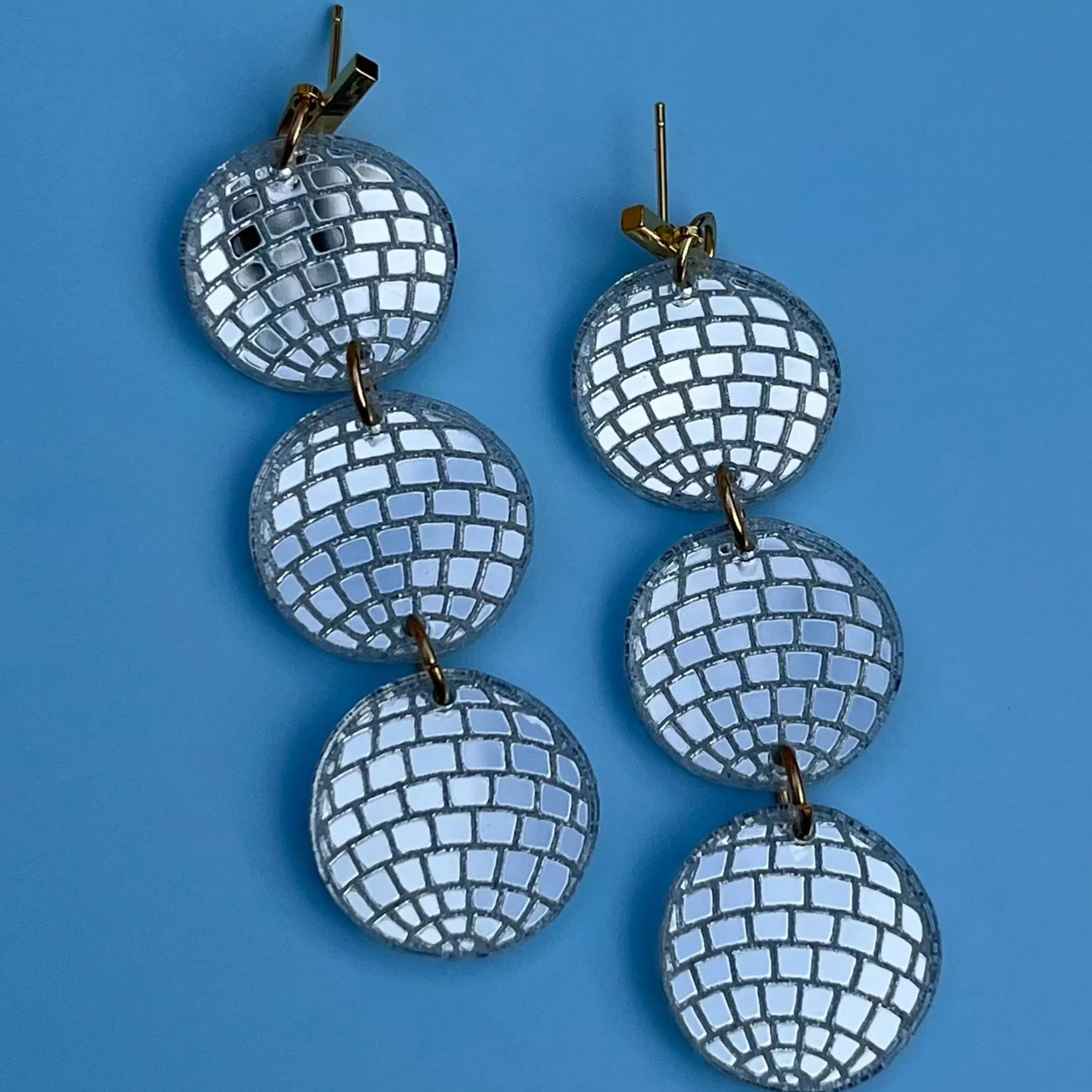 Cheap Studio Nena Tiered Disco Earrings