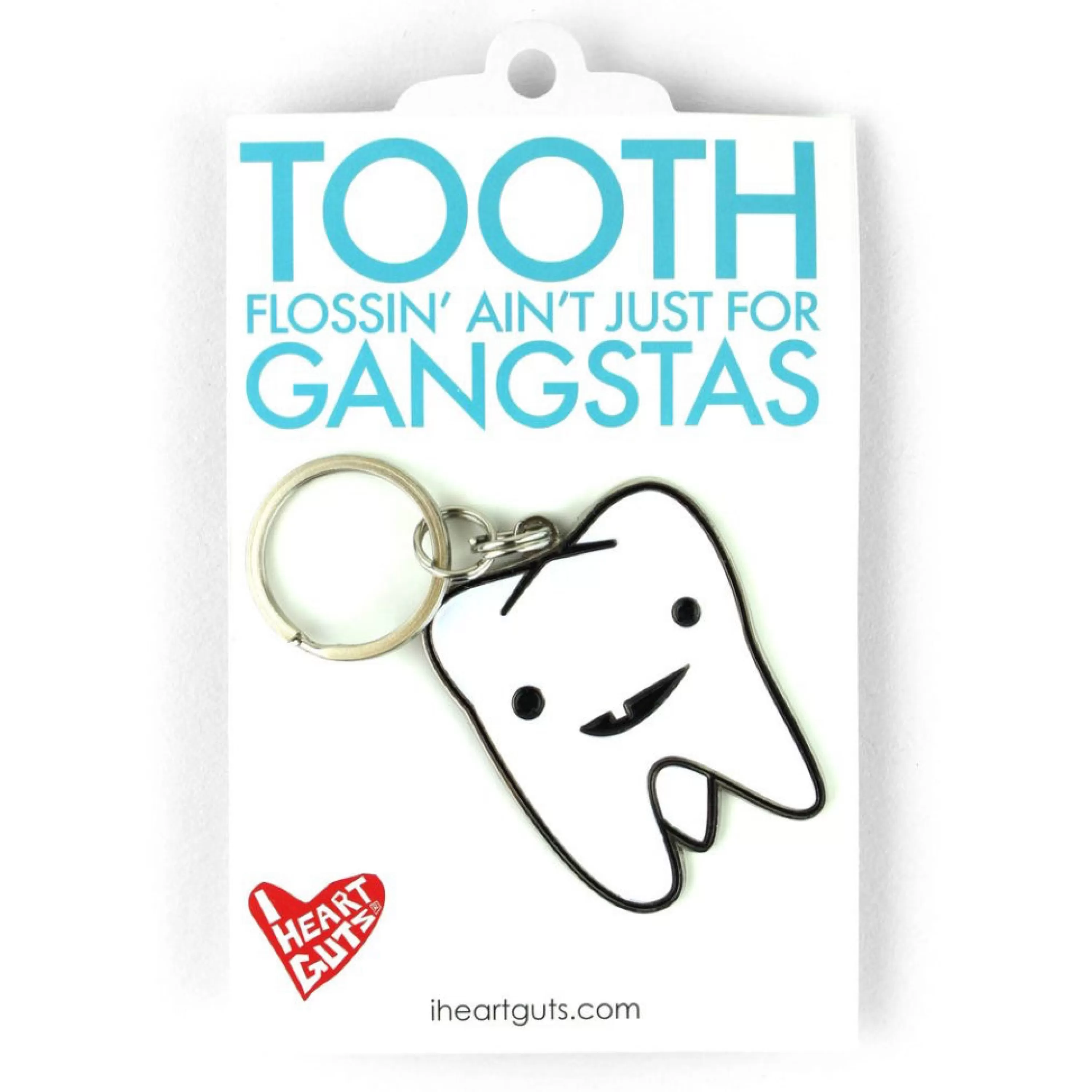 Sale I Heart Guts Tooth Key Chain