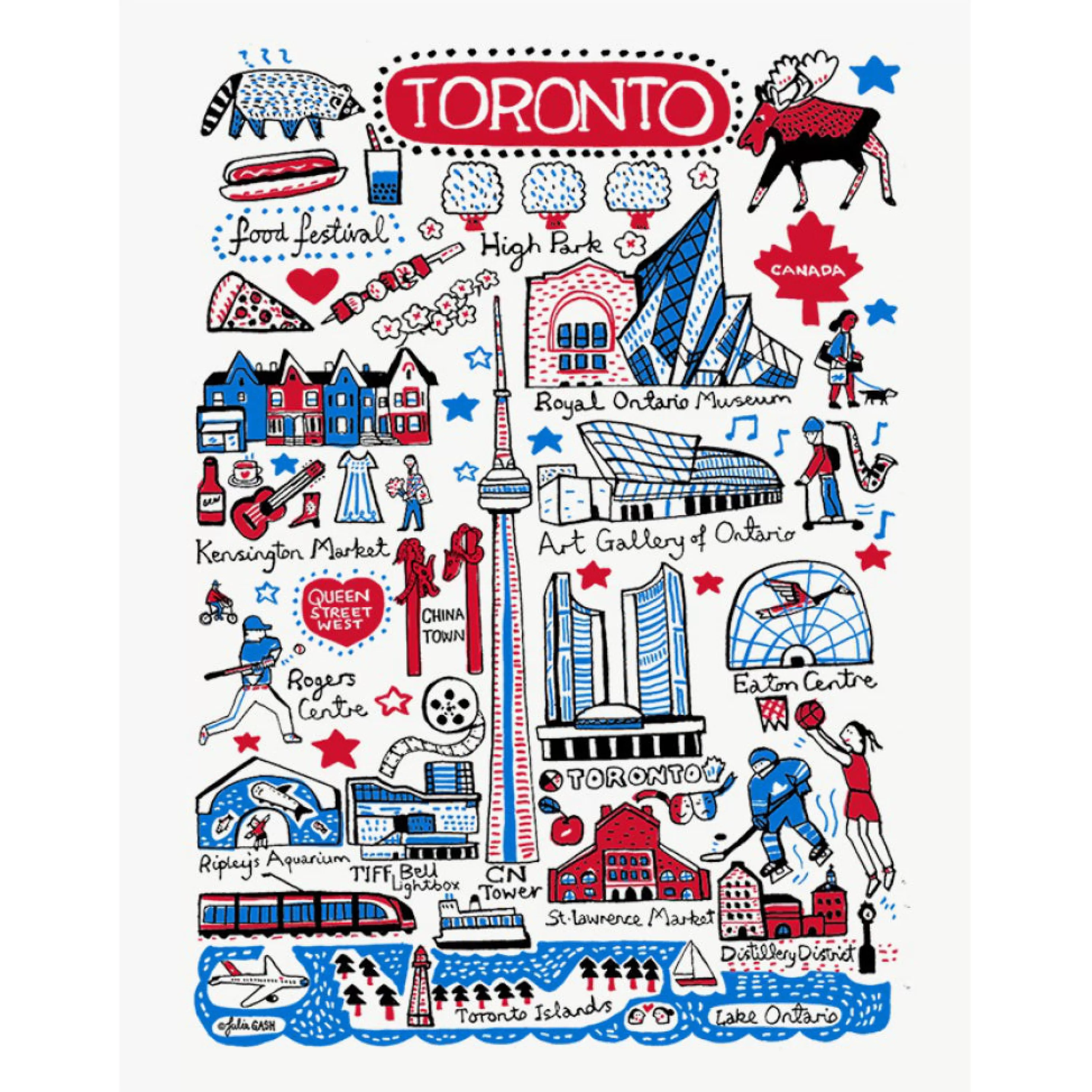 Best Sale Lifestyle Market Toronto Cityscape Tote Bag