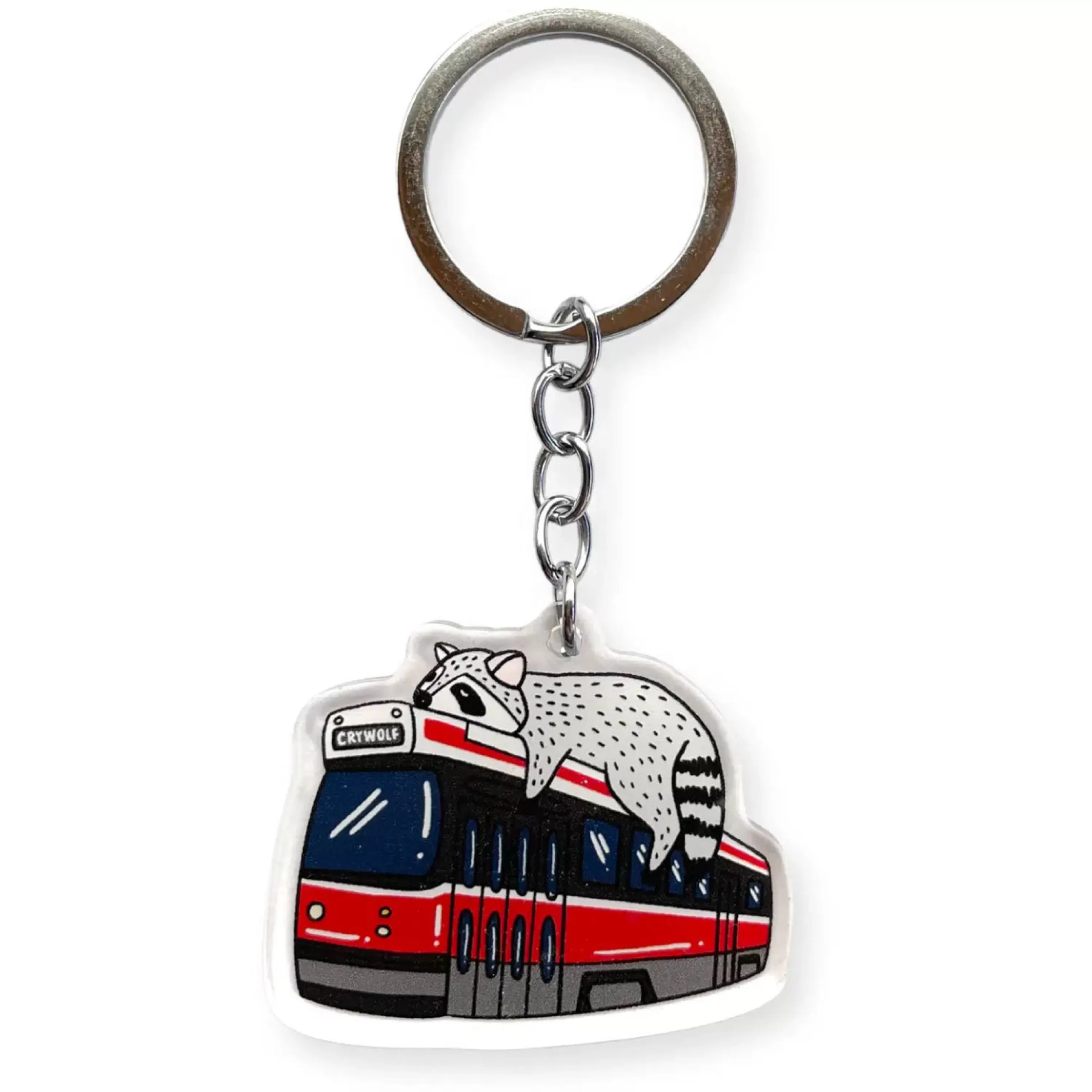 Shop Crywolf Toronto Streetcar Raccoon Keychain