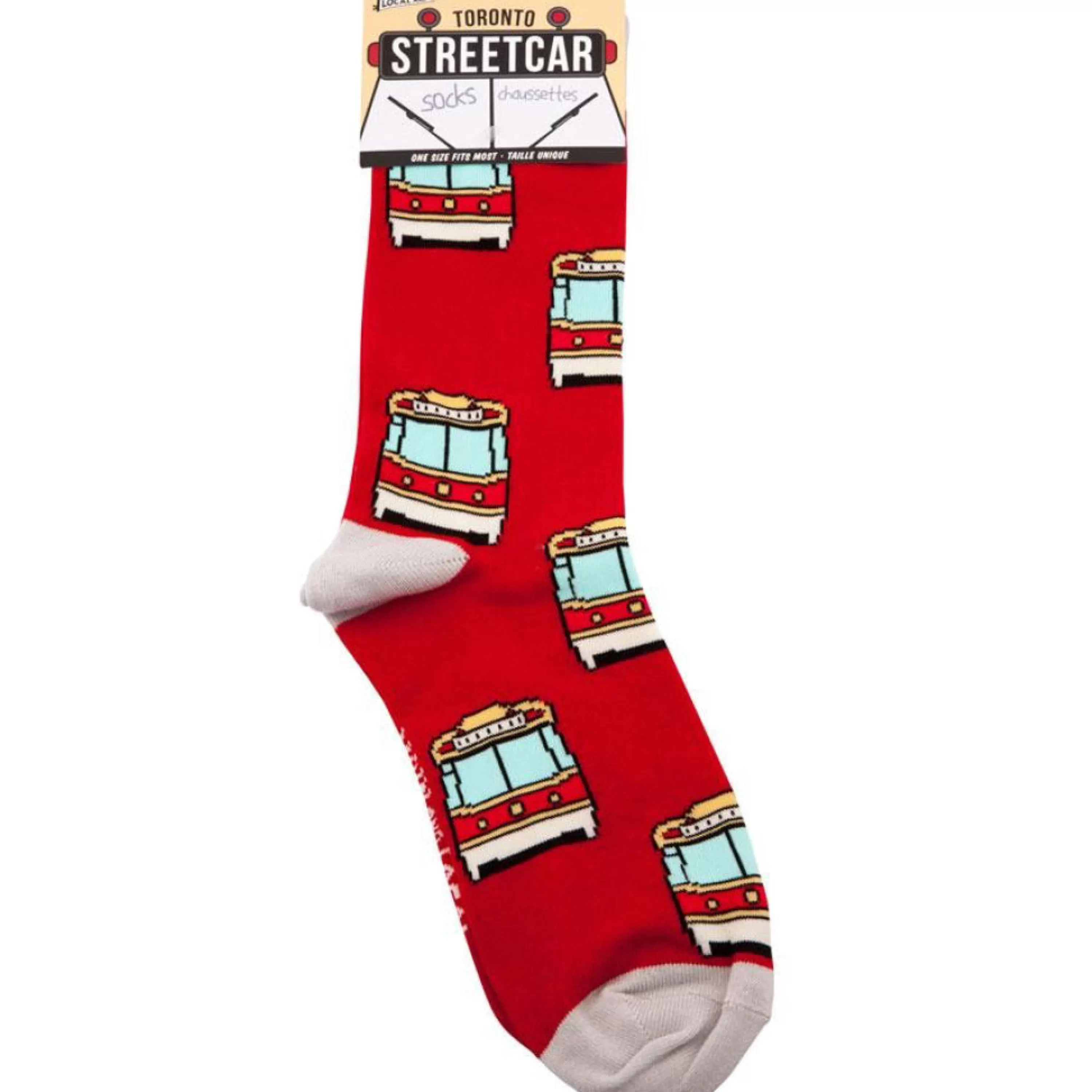 Outlet Main and Local Toronto Streetcar Socks