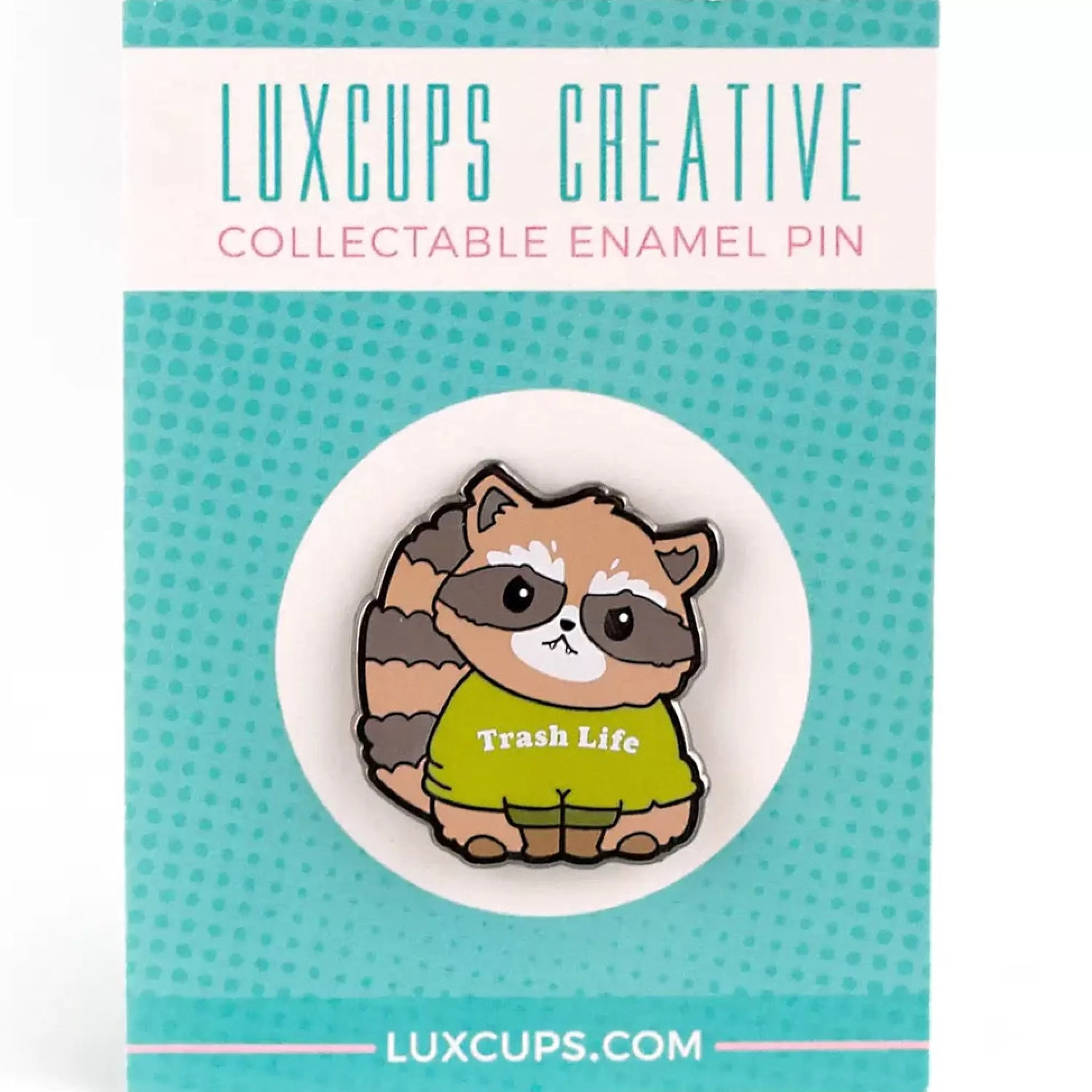 Best Sale LuxCups Creative Trash Life Raccoon Pin