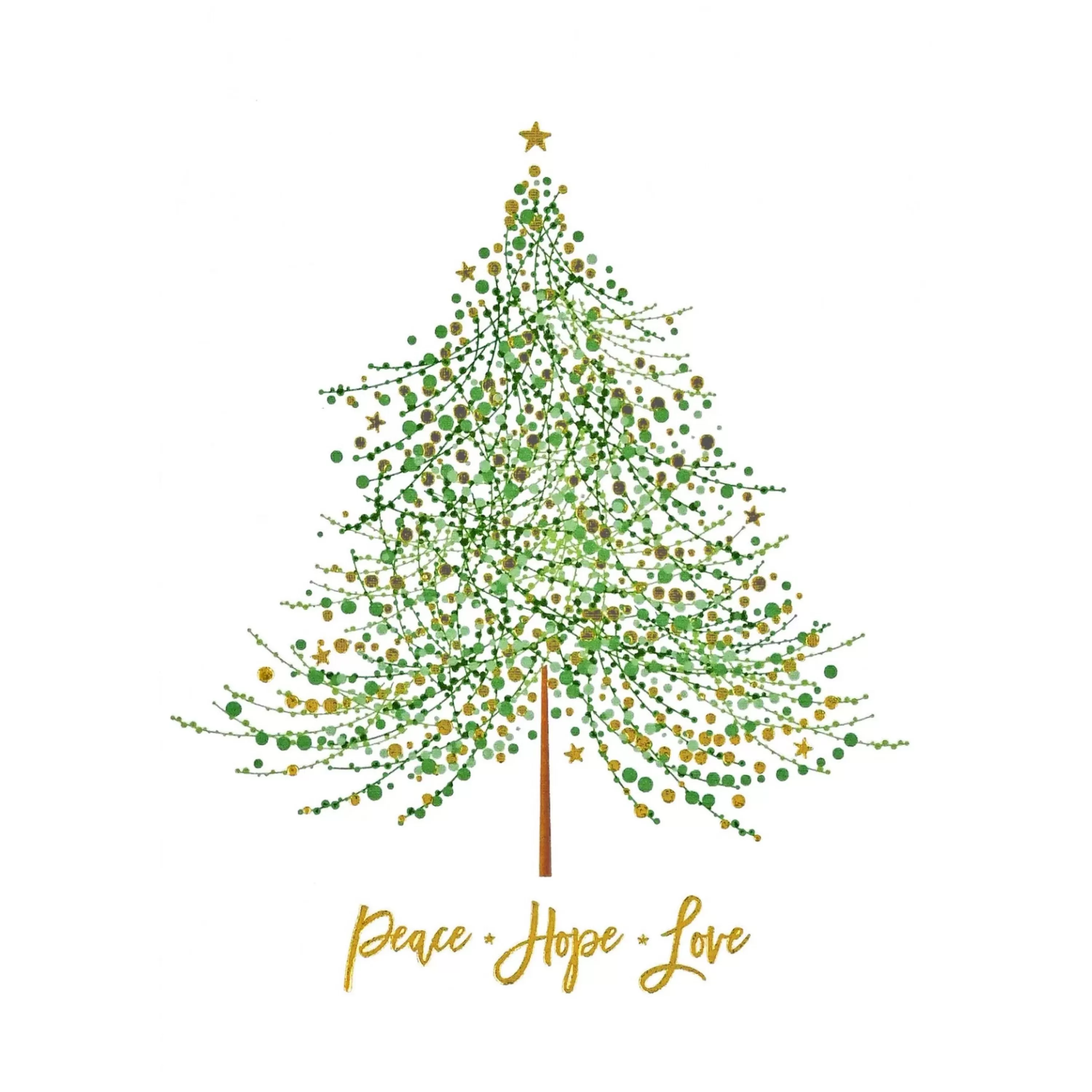 Peter Pauper Press Tree Of Festive Wishes Boxed Holiday Cards