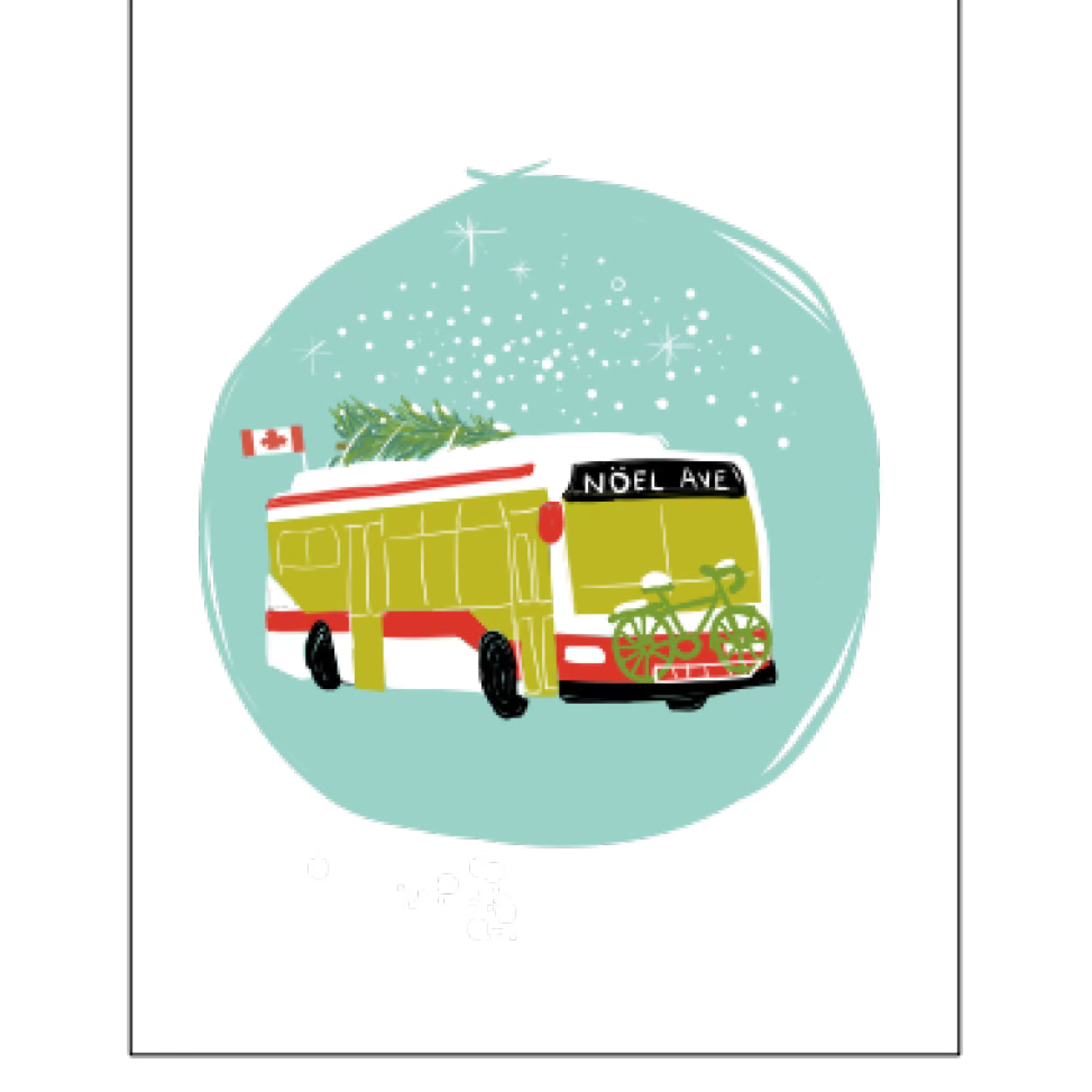 Wendy Tancock Ttc Bus Holiday Card