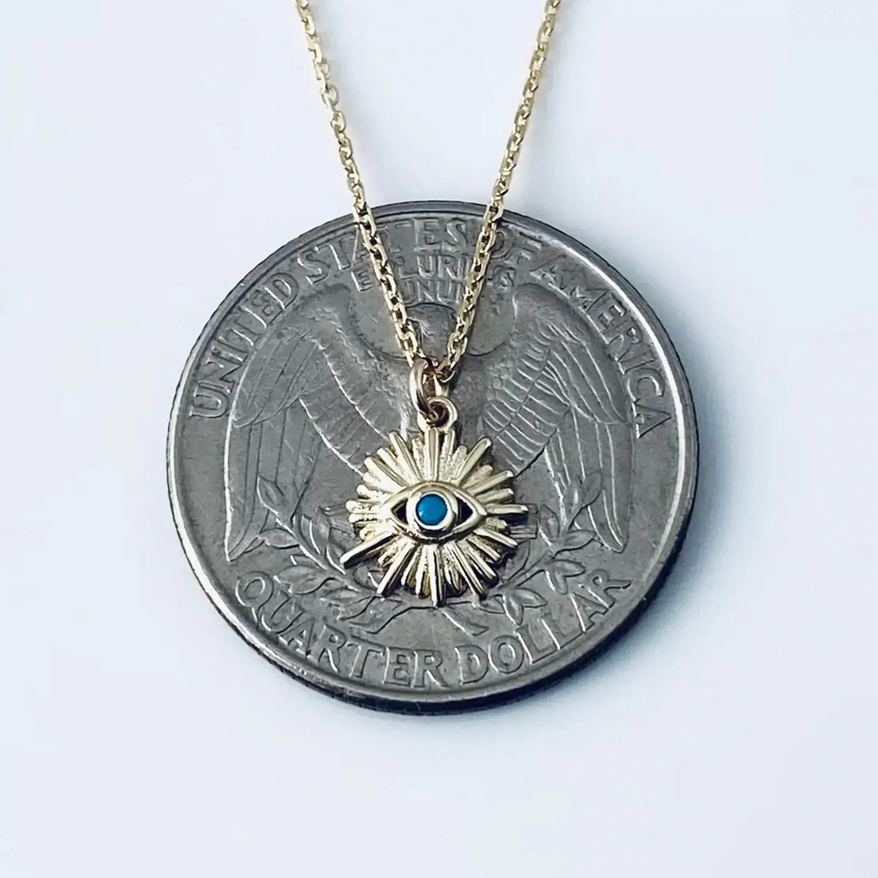 Online Modern Opus Turquoise Evil Eye Necklace