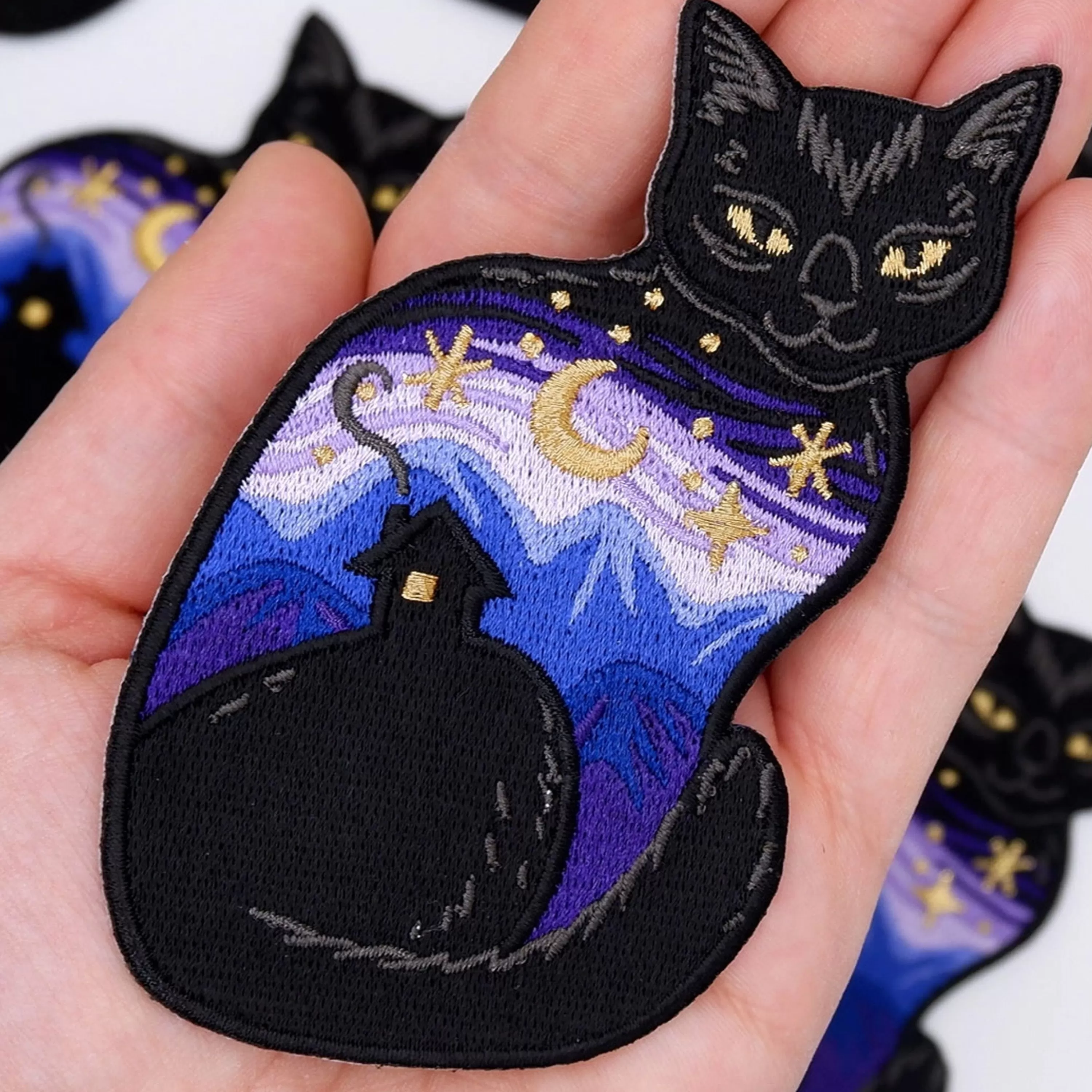 Flash Sale Cat Coven Twilight Cat Embroidered Patch