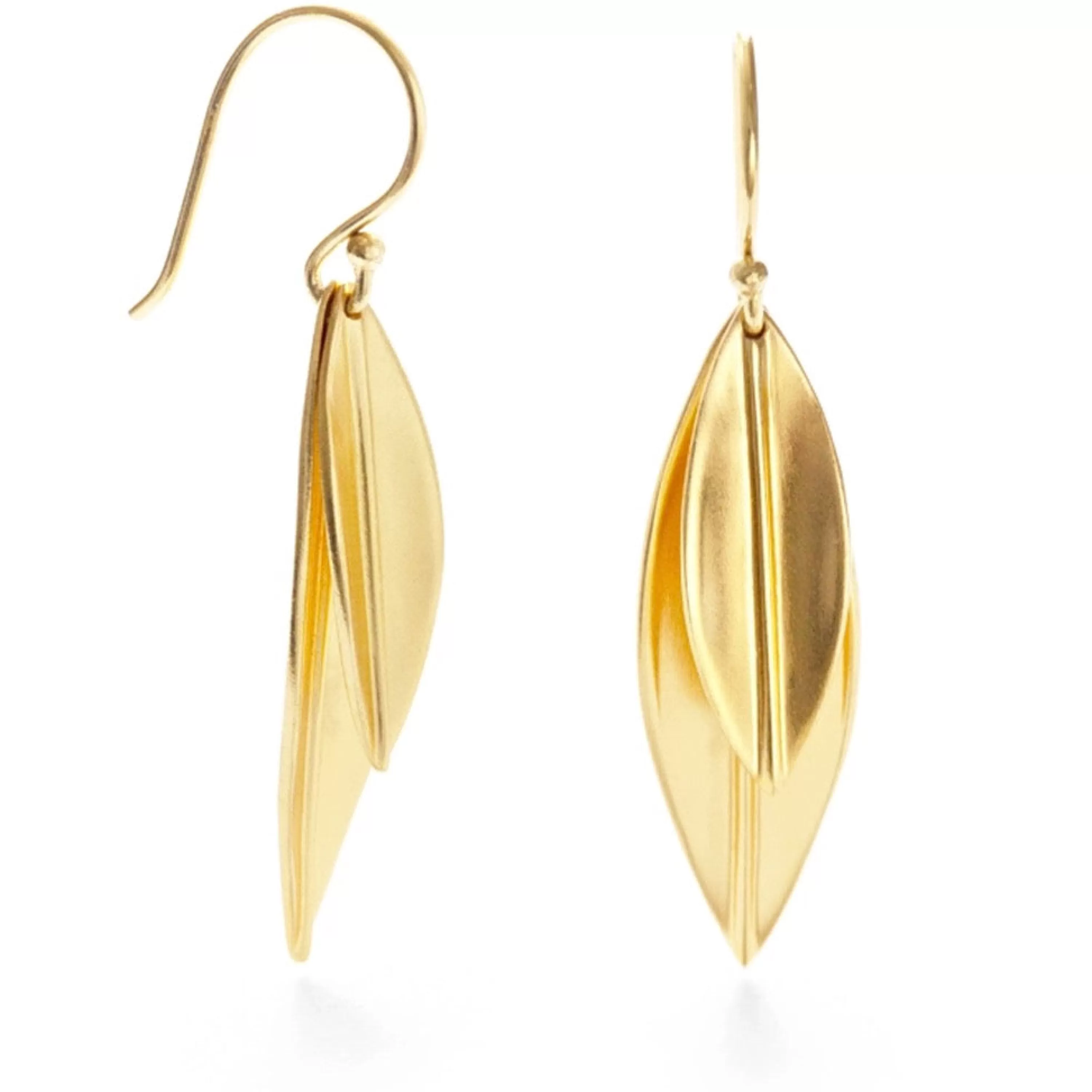 Shop Mind's Eye Design Two Leaves Earrings