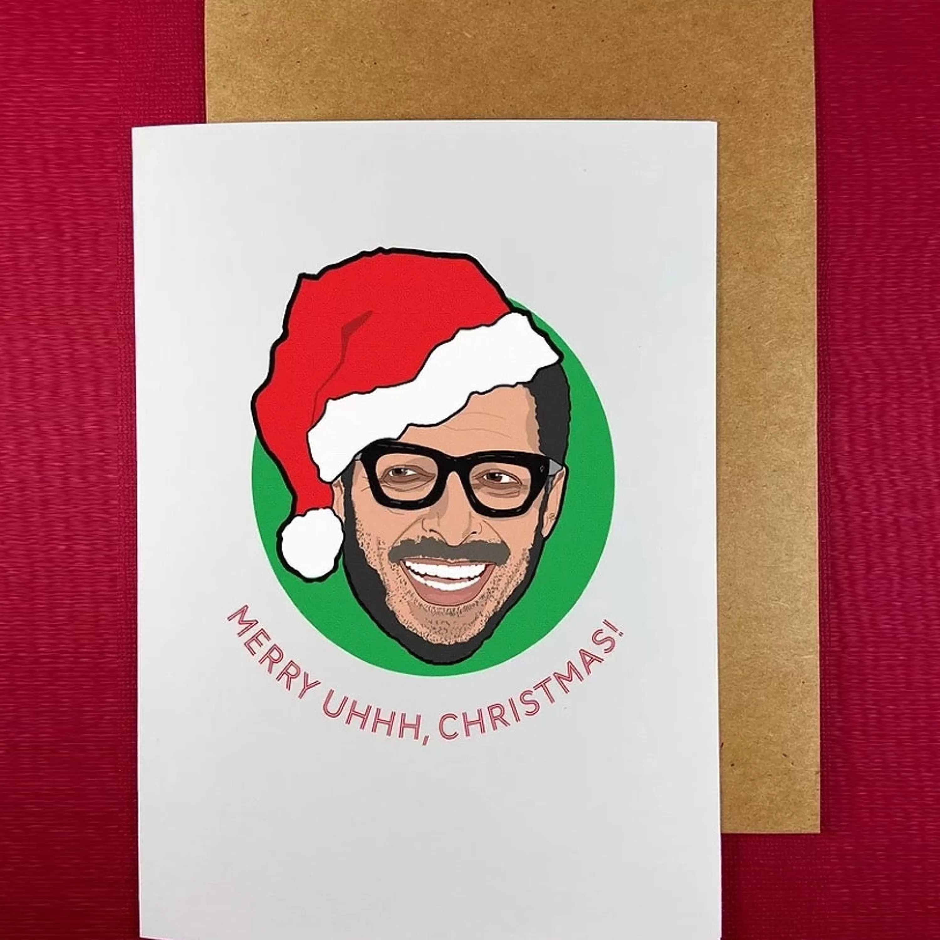 The Red Swan Shop Uhhh Jeff Goldblum Holiday Card