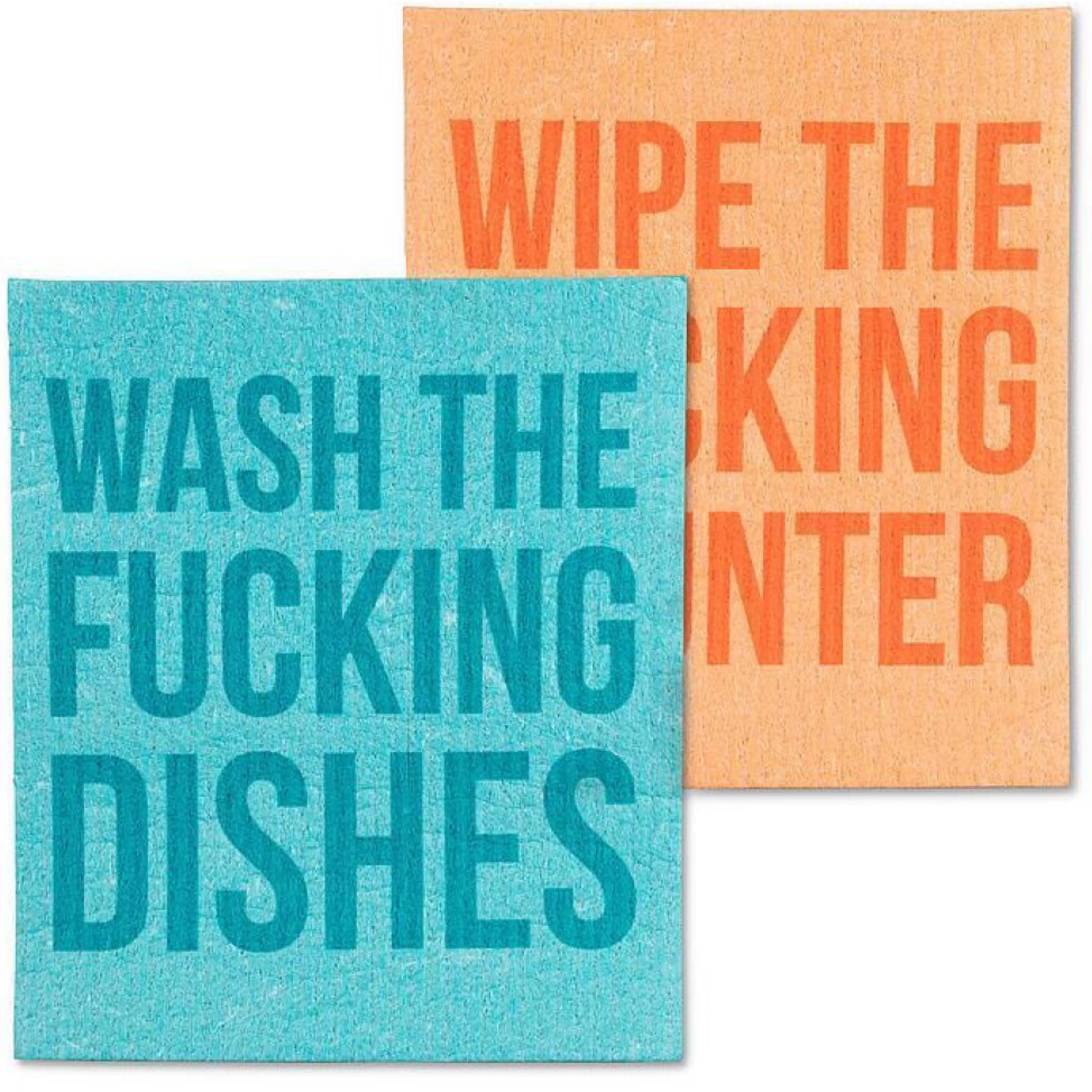 Shop Abbott Collection Wash The Dishes Set Of 2 Dishcloths