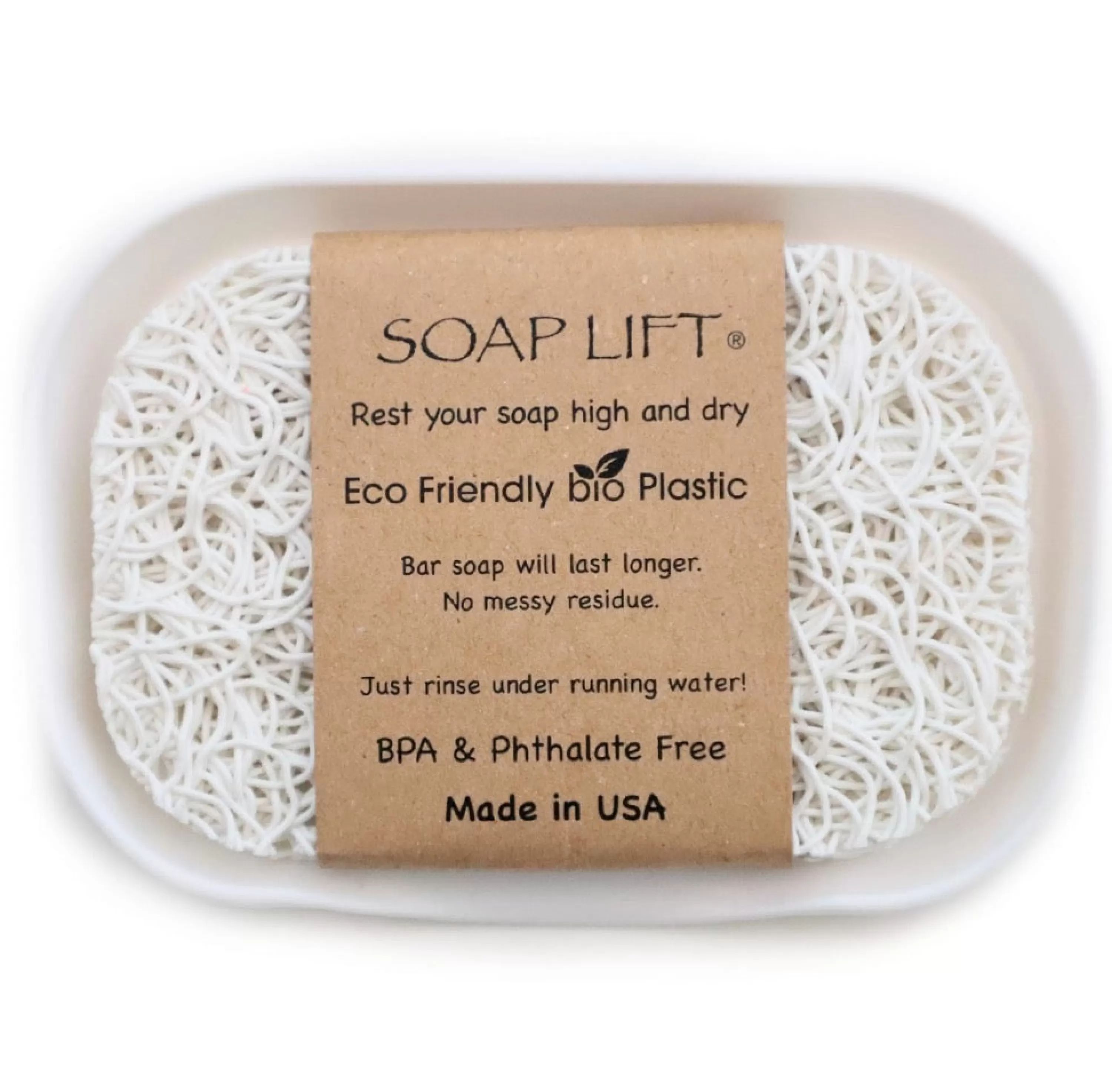 Best Soap Lift Waterfall Soap Dish With - White