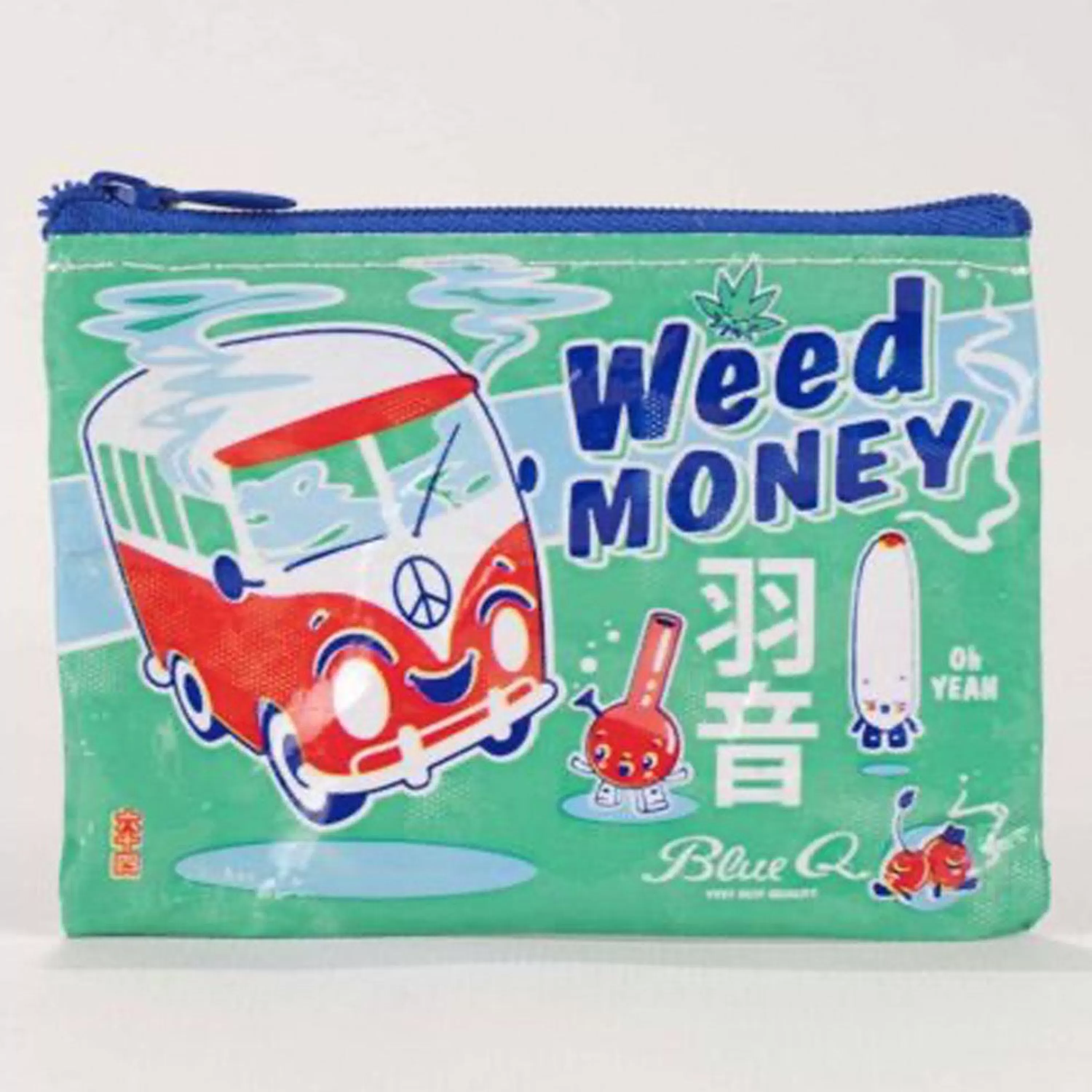 Cheap Blue Q Weed Money Coin Purse