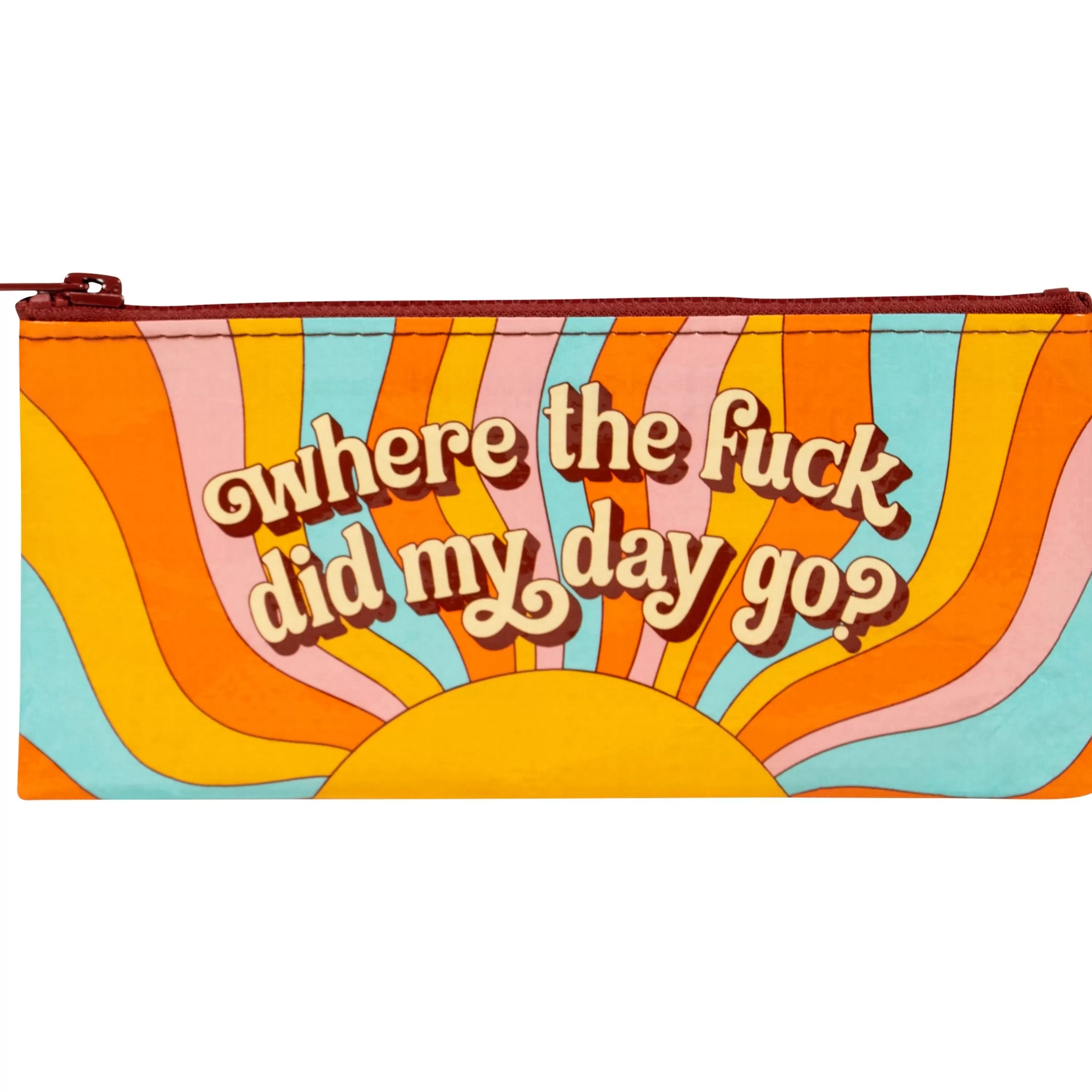 Flash Sale Blue Q Where'D My Day Go Pencil Case