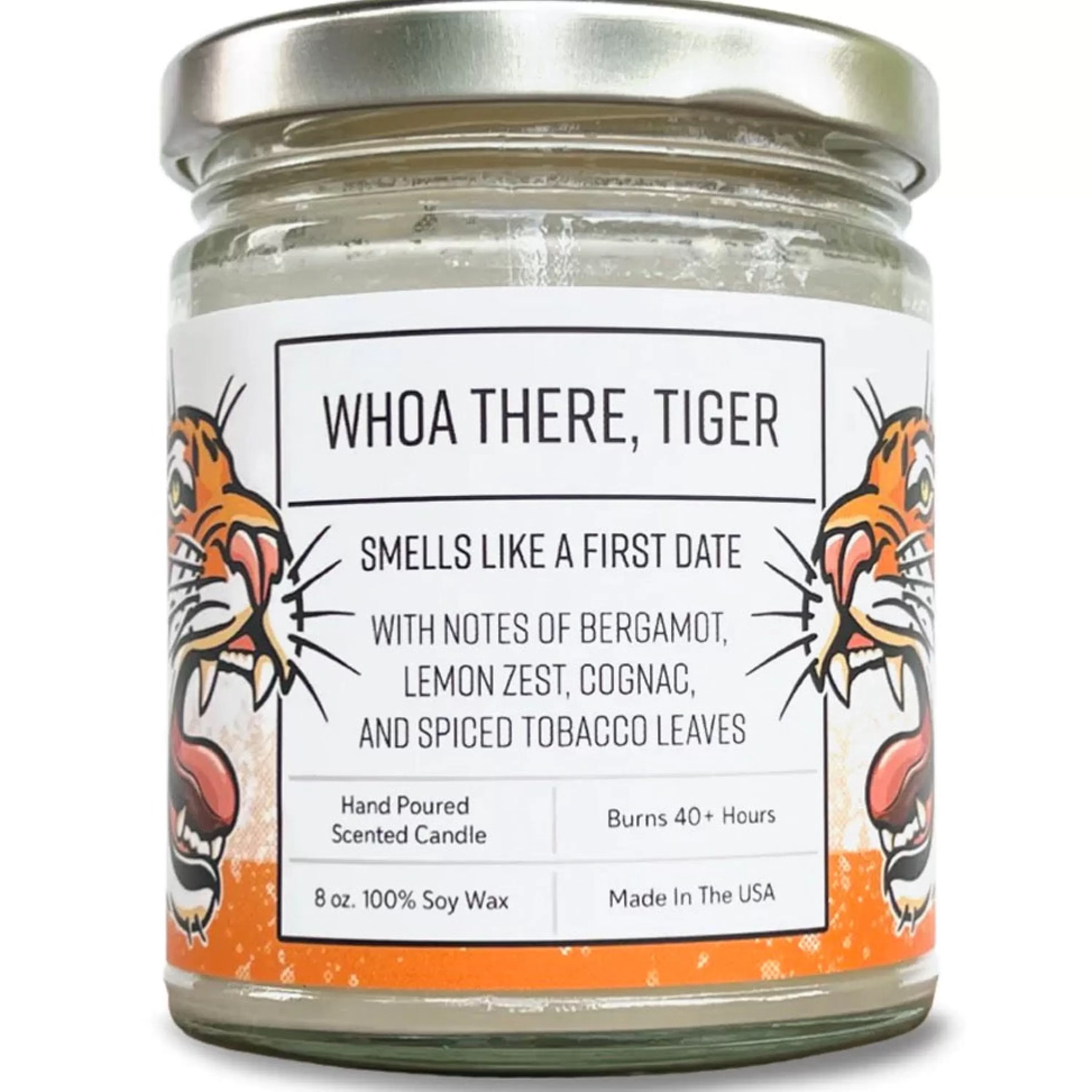 Sale Two Little Fruits Whoa There, Tiger 8Oz Soy Candle