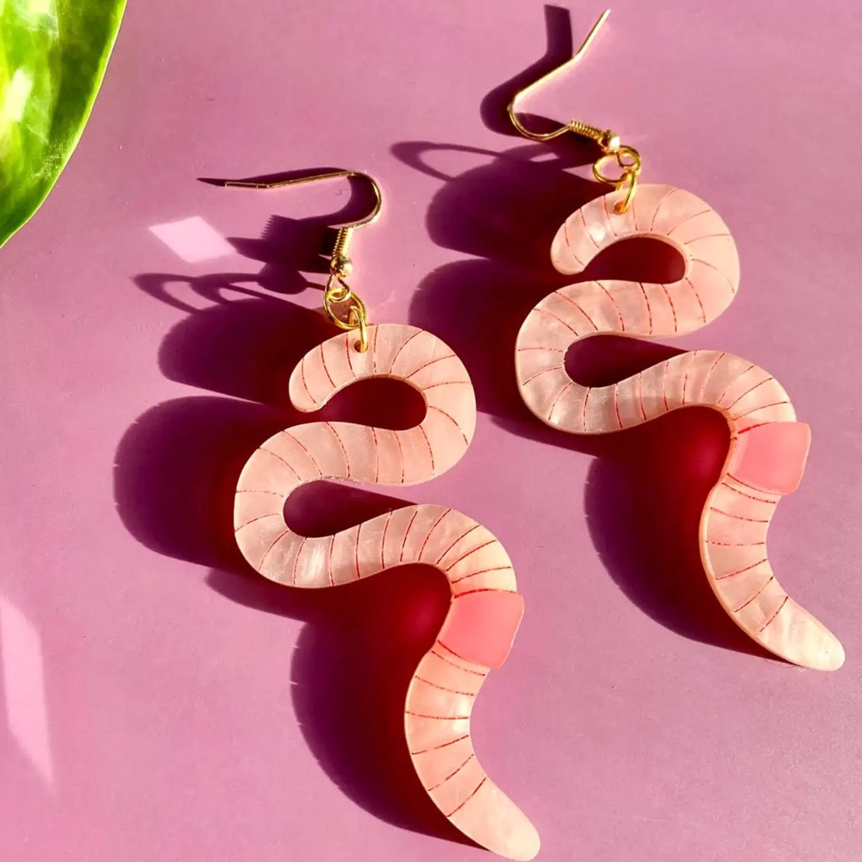 Cheap Not Picasso Wiggly Worm Earrings