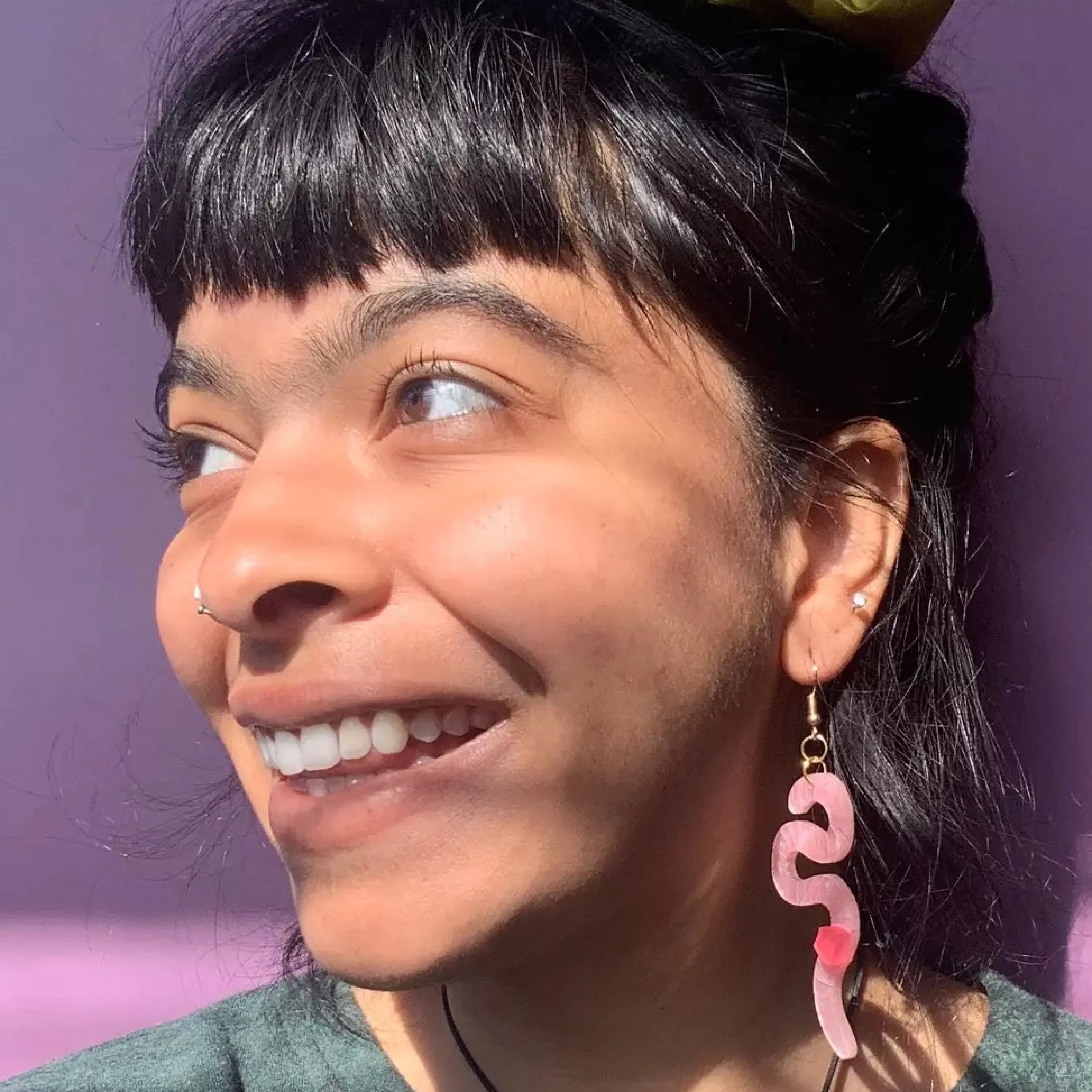 Cheap Not Picasso Wiggly Worm Earrings