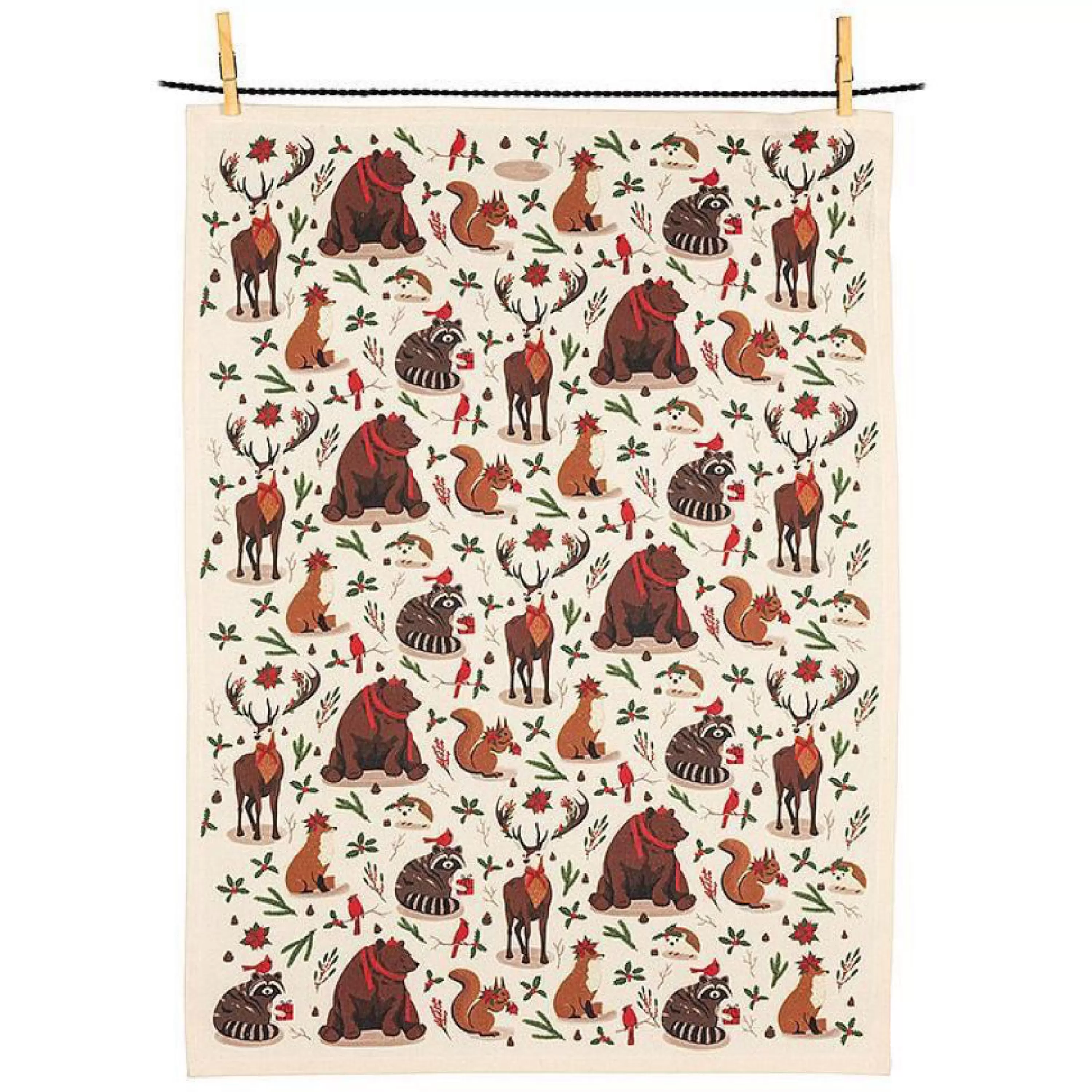 Abbott Collection Winter Animals Kitchen Towel