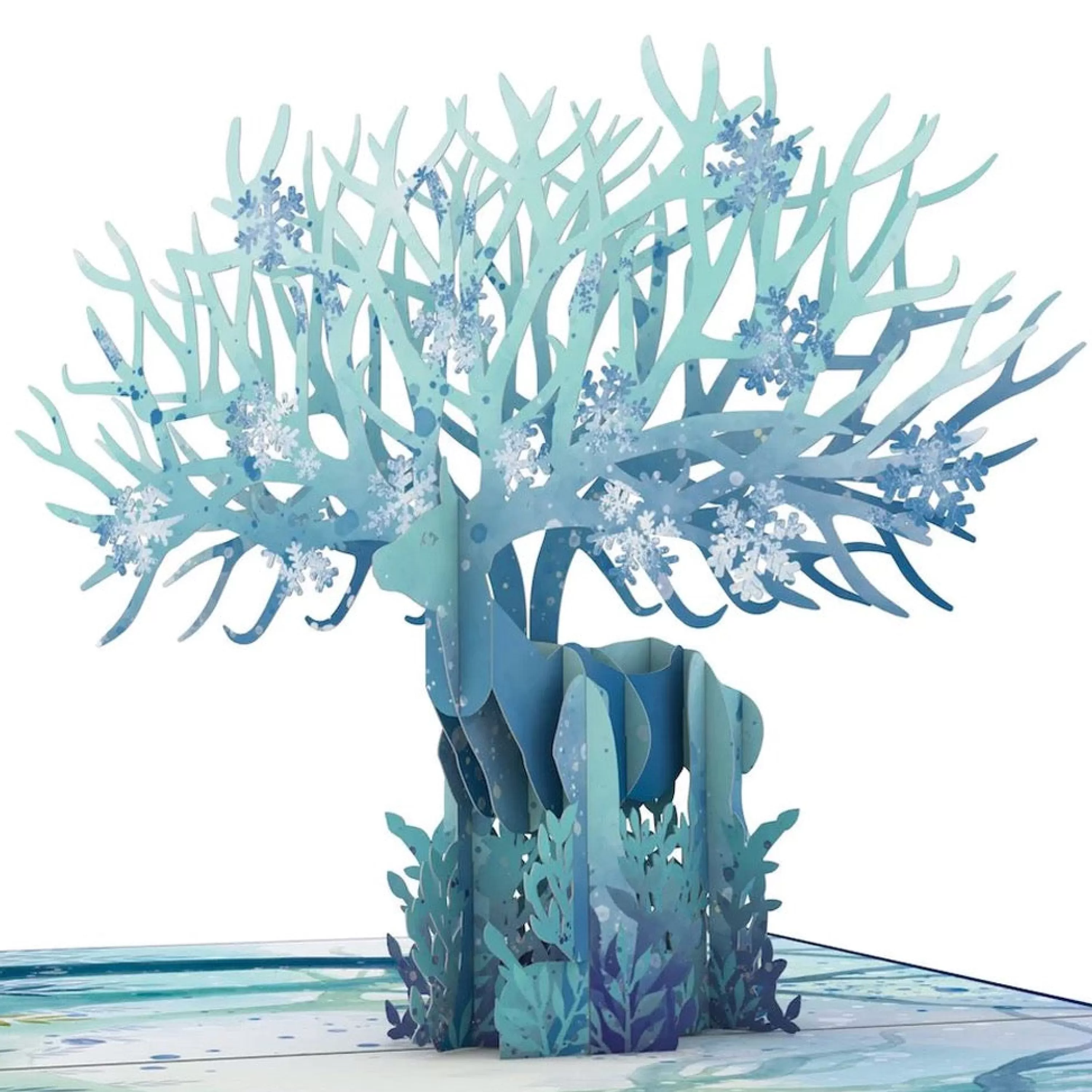 Lovepop Winter Surreal Deer 3D Pop-Up Card