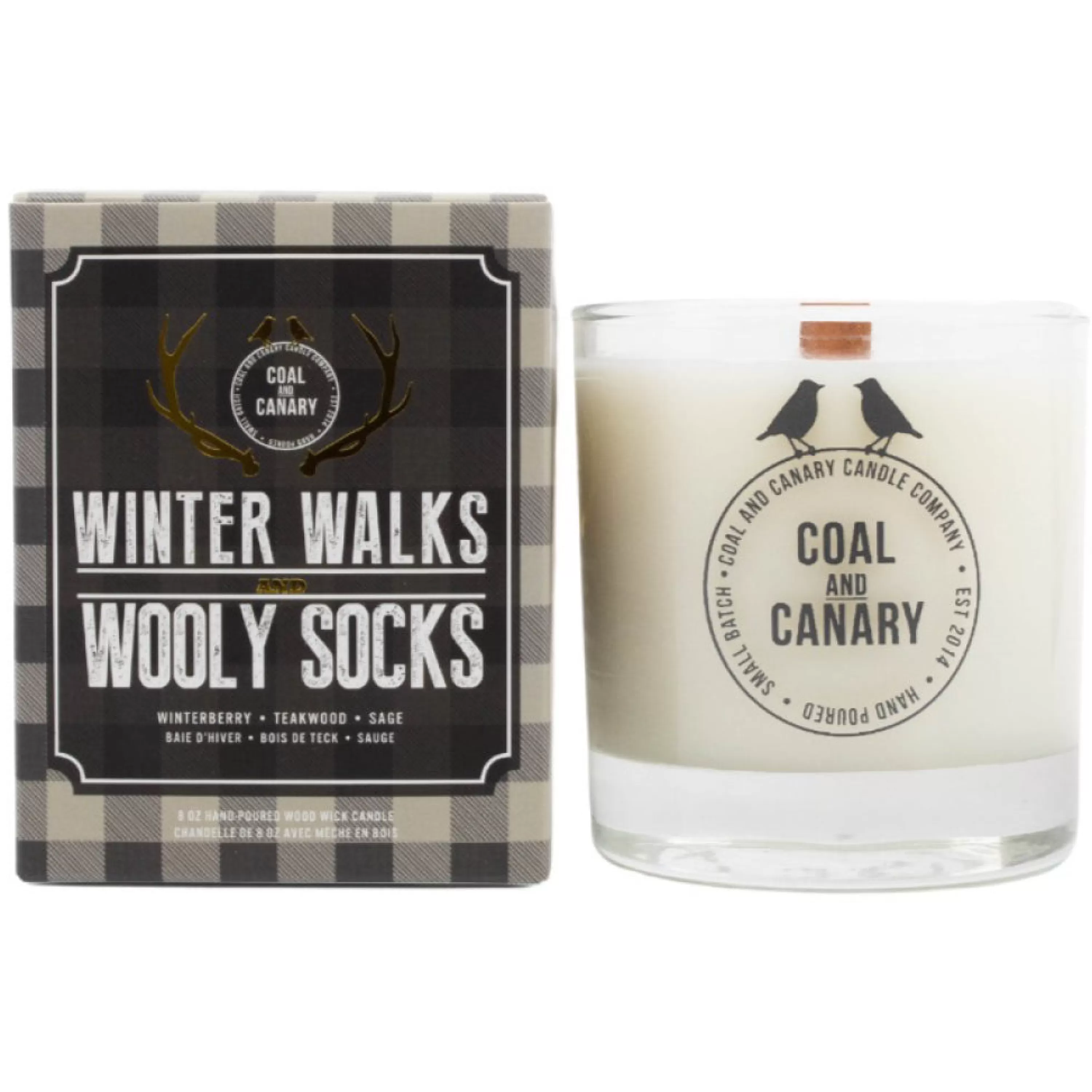 Shop Coal and Canary Winter Walks And Wooly Socks Candle