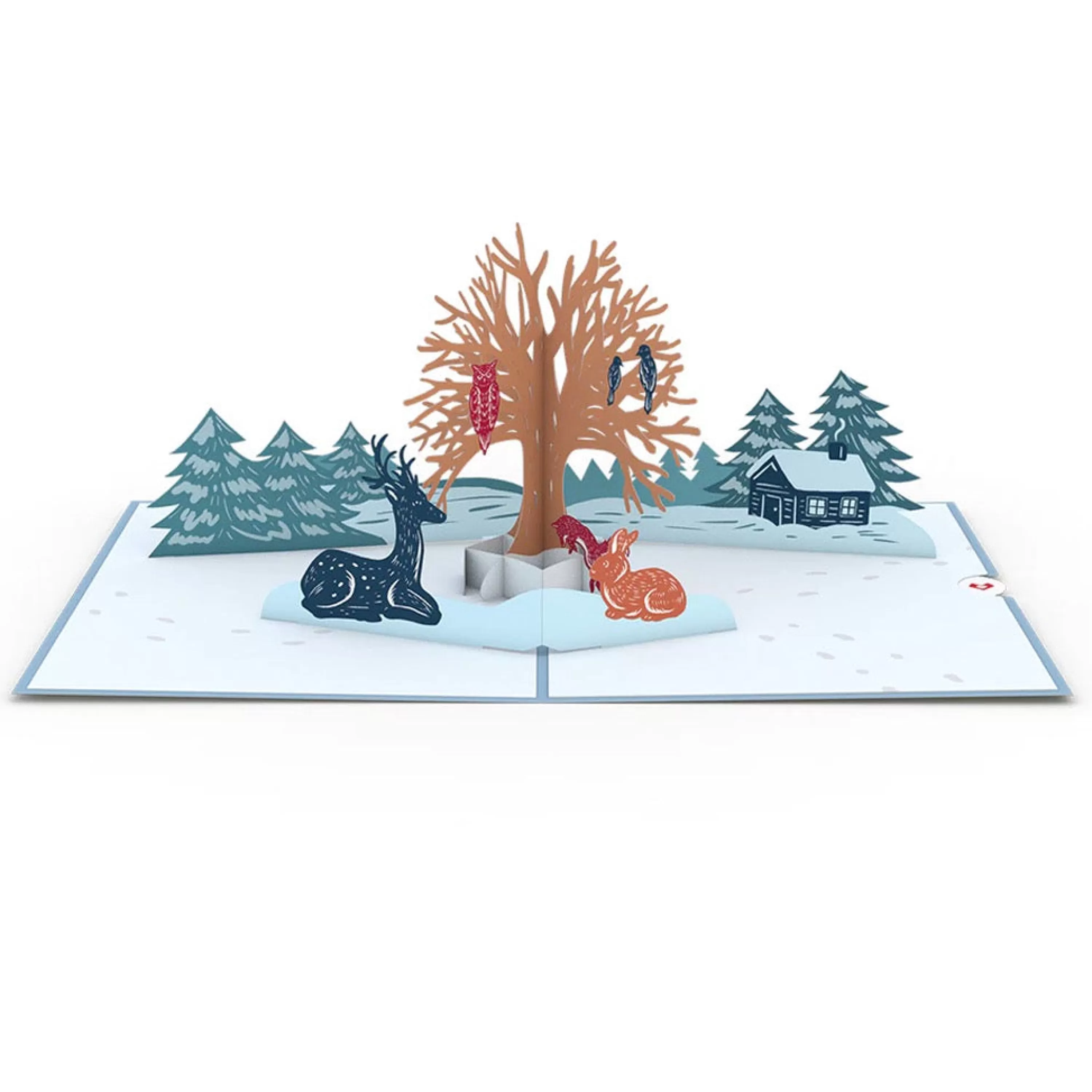 Lovepop Winter Woodland Animals 3D Pop-Up Card