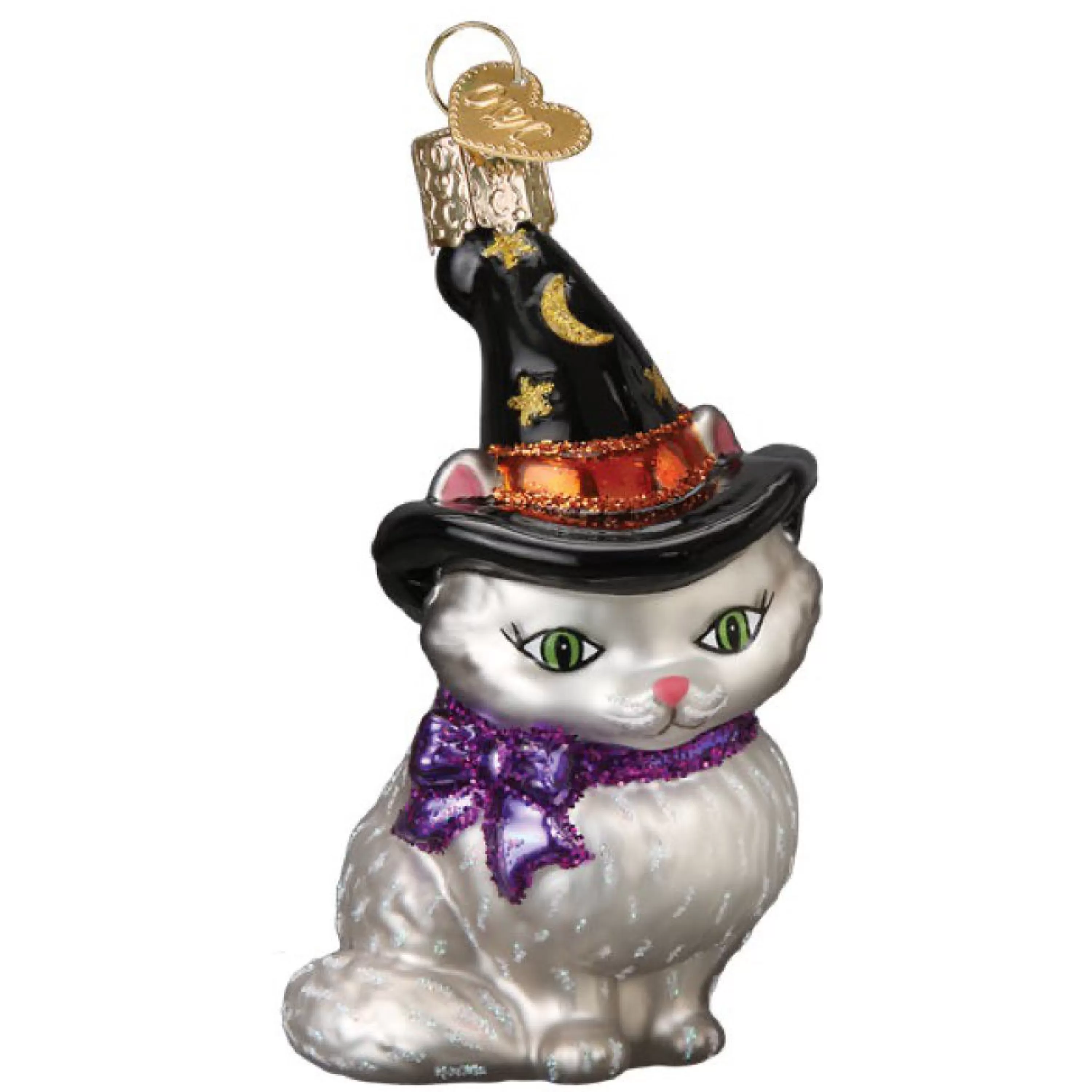 Old World Christmas Witch Kitten Ornament