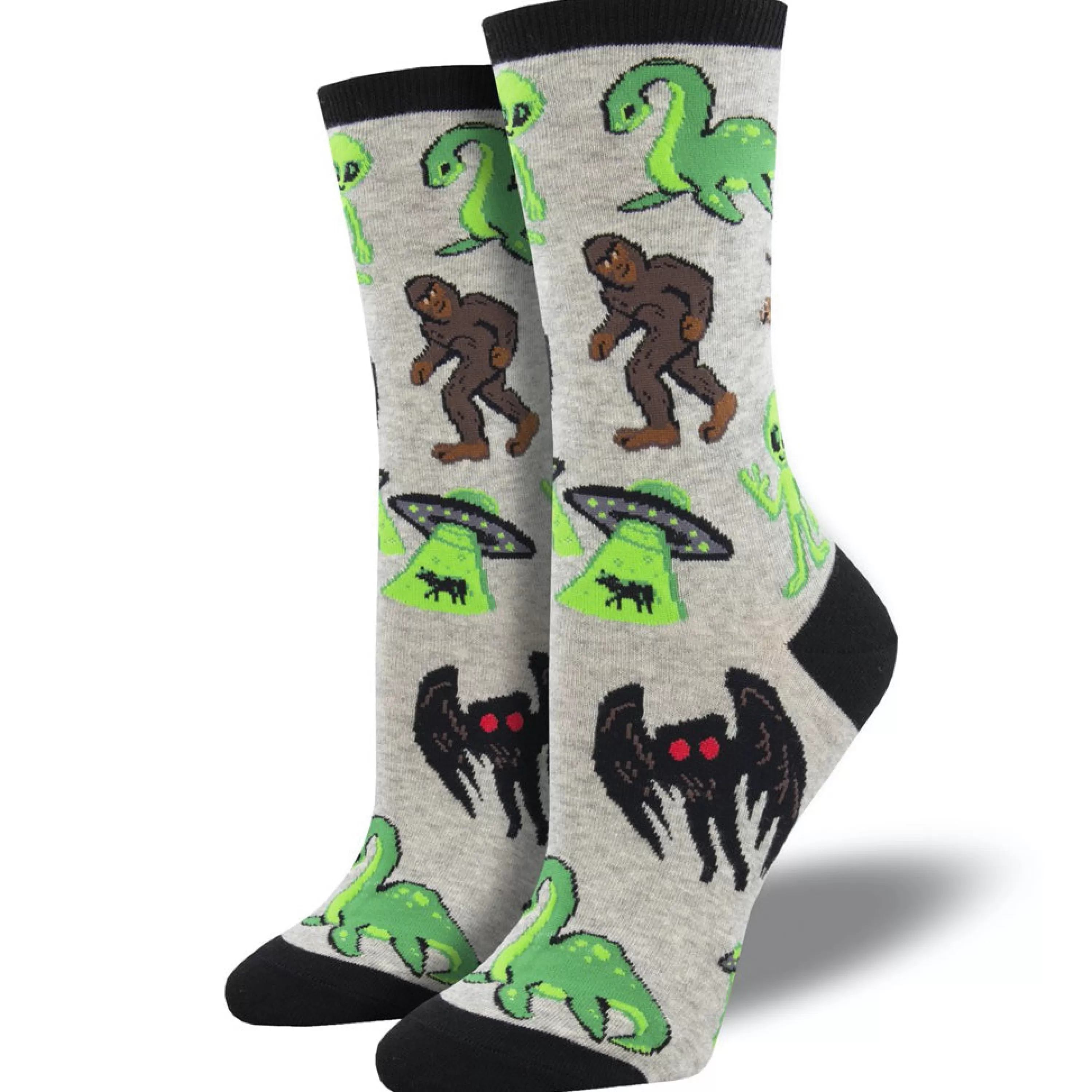 Shop SockSmith Women's Cryptids Socks Grey Heather