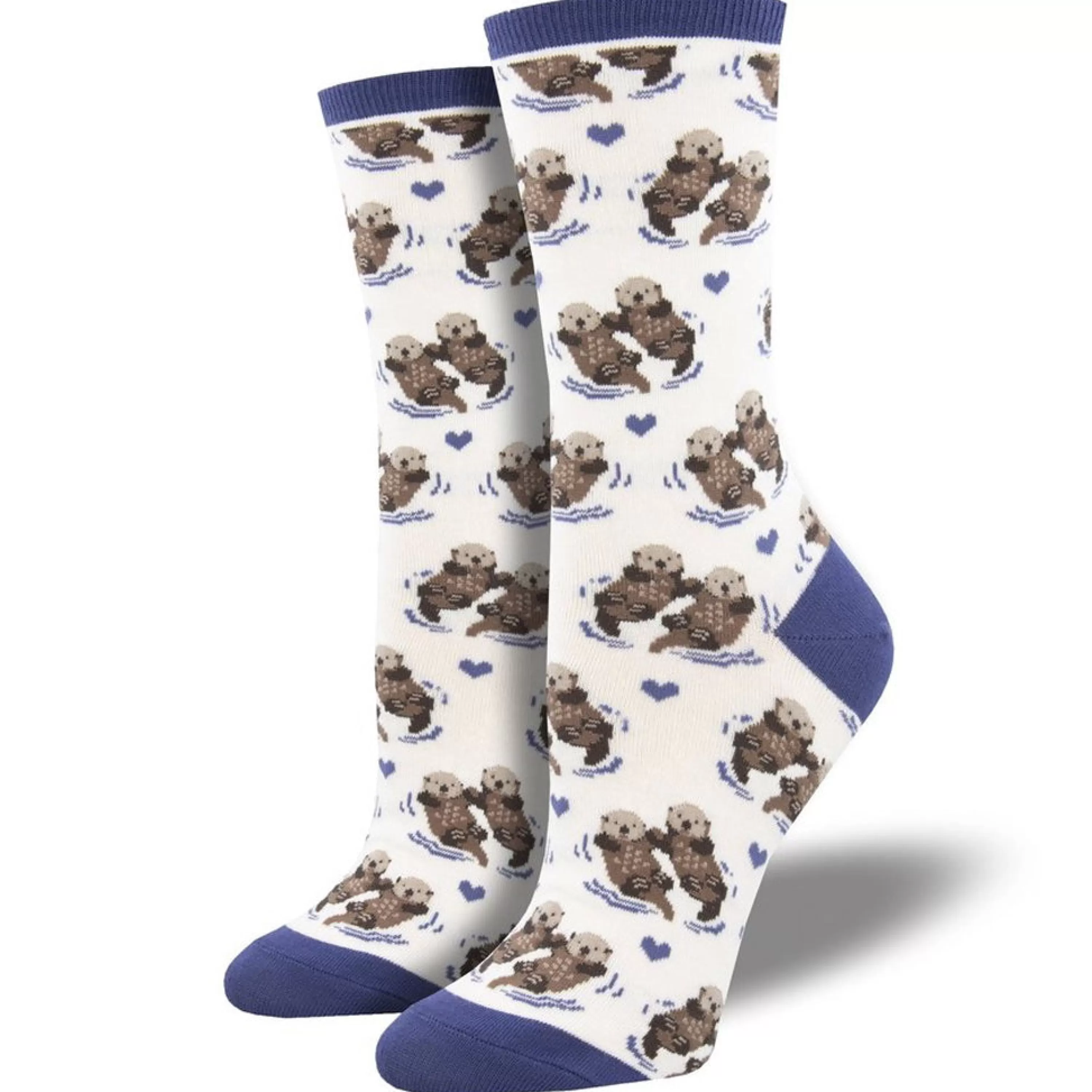 Sale SockSmith Women's Significant Otter Socks White