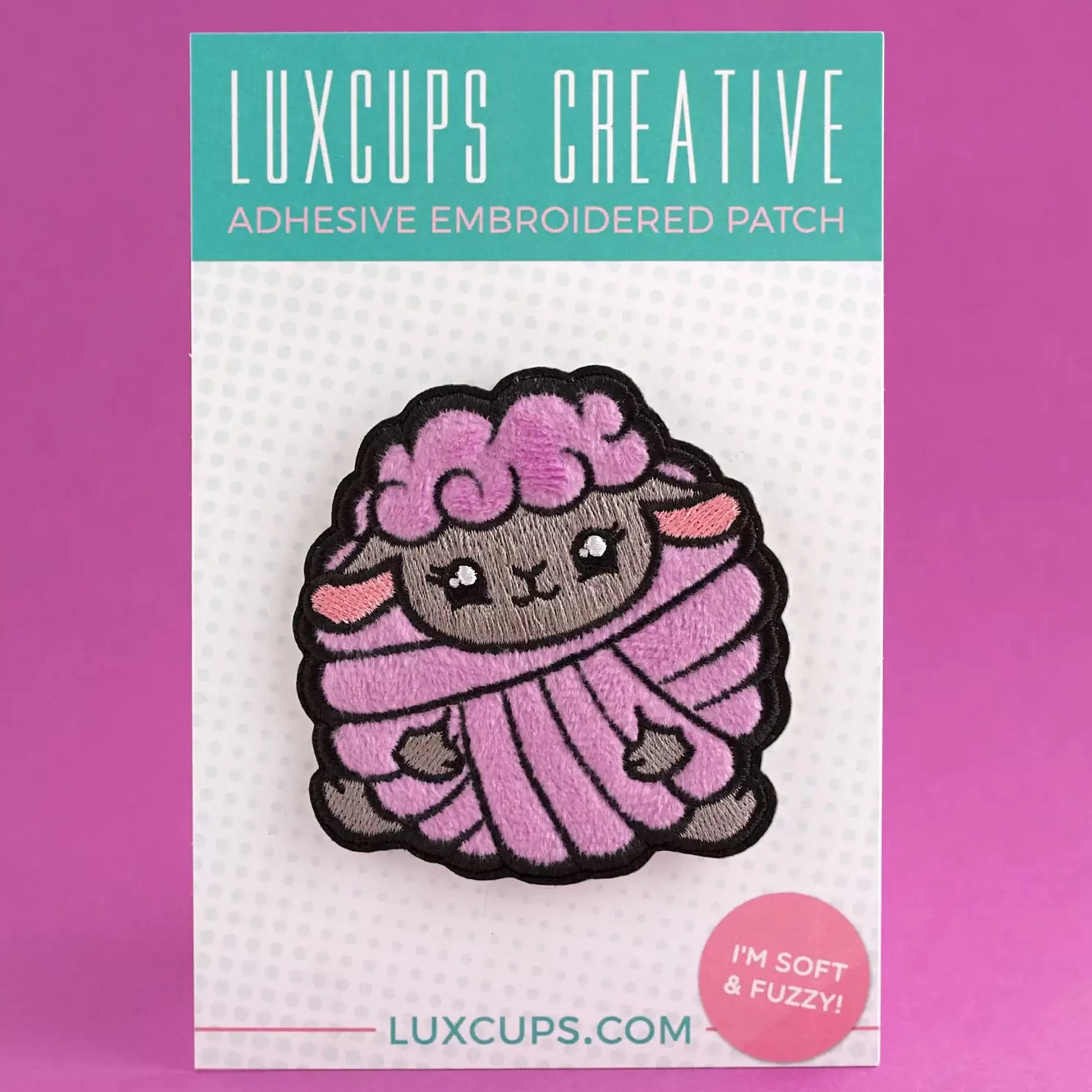 New LuxCups Creative Yarn Baaa-Ll Patch