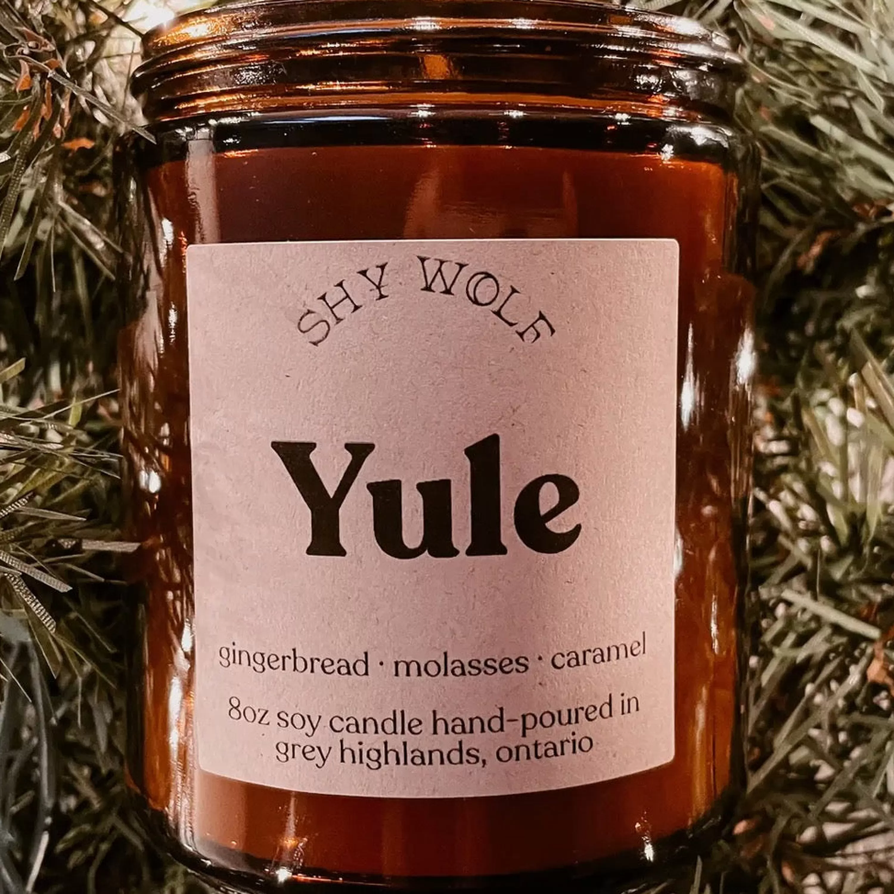 Shy Wolf Candles Yule Gingerbread Soy Wax Candle